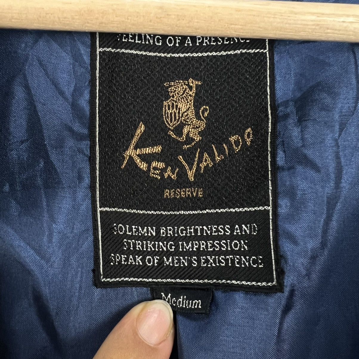 Japanese Brand VINTAGE KEN VALIDO RESERVE STRIPED STYLE DESIGN JACKET Size US M / EU 48-50 / 2 - 11 Thumbnail