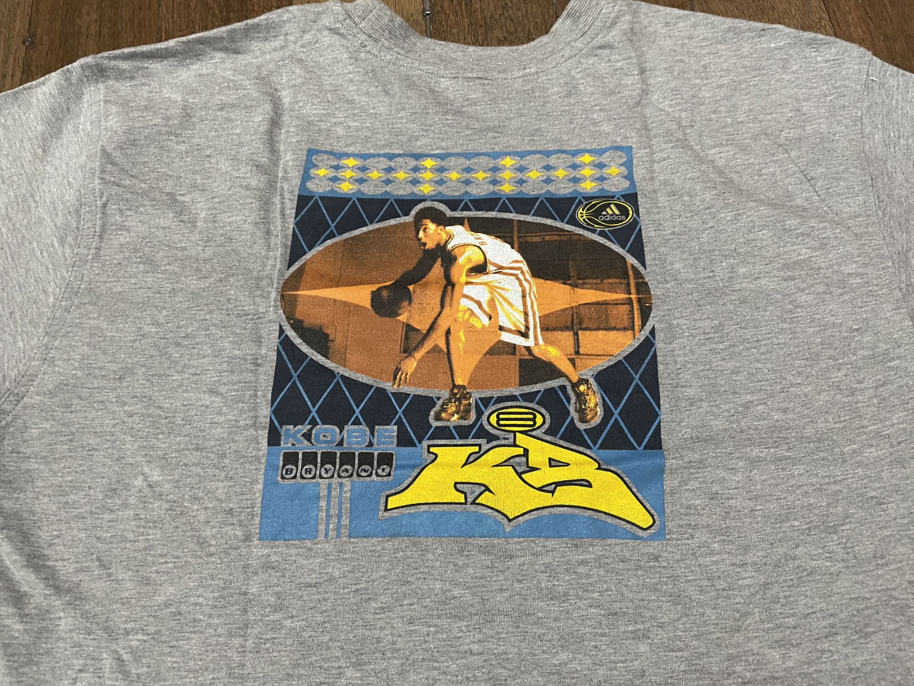 NBA Rare Vintage Kobe Bryant KB8 Adidas Shirt Size US L / EU 52-54 / 3 - 5 Thumbnail