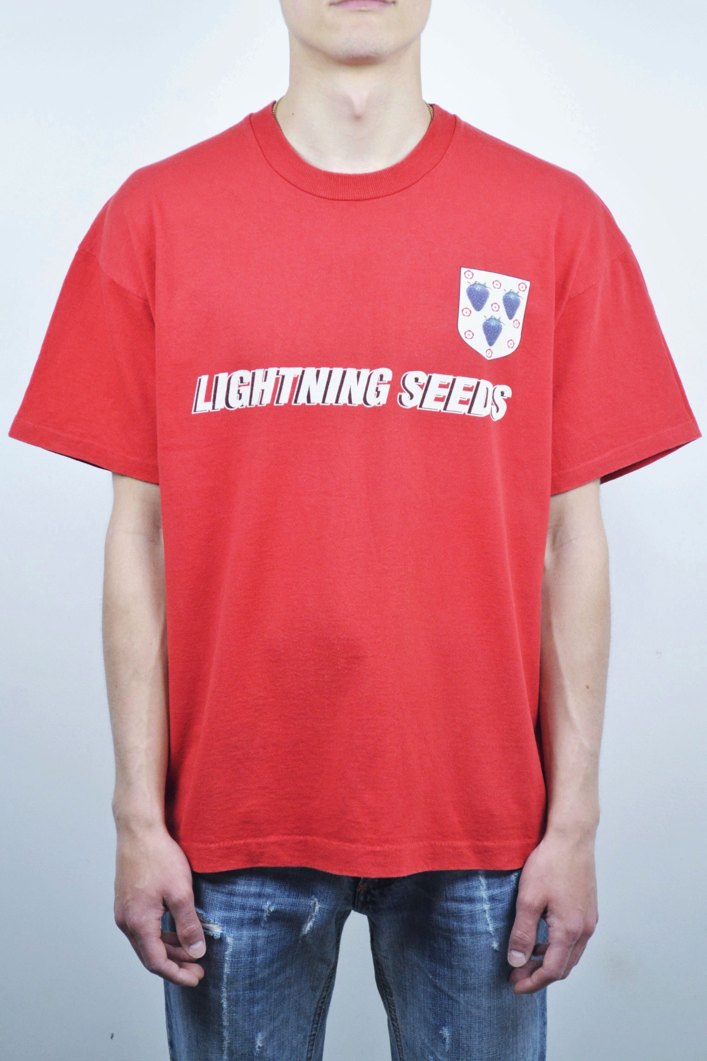 Band Tees 90s Vintage 1994 Lightning Seeds Jollification Britpop Tee Size US XL / EU 56 / 4 - 2 Thumbnail