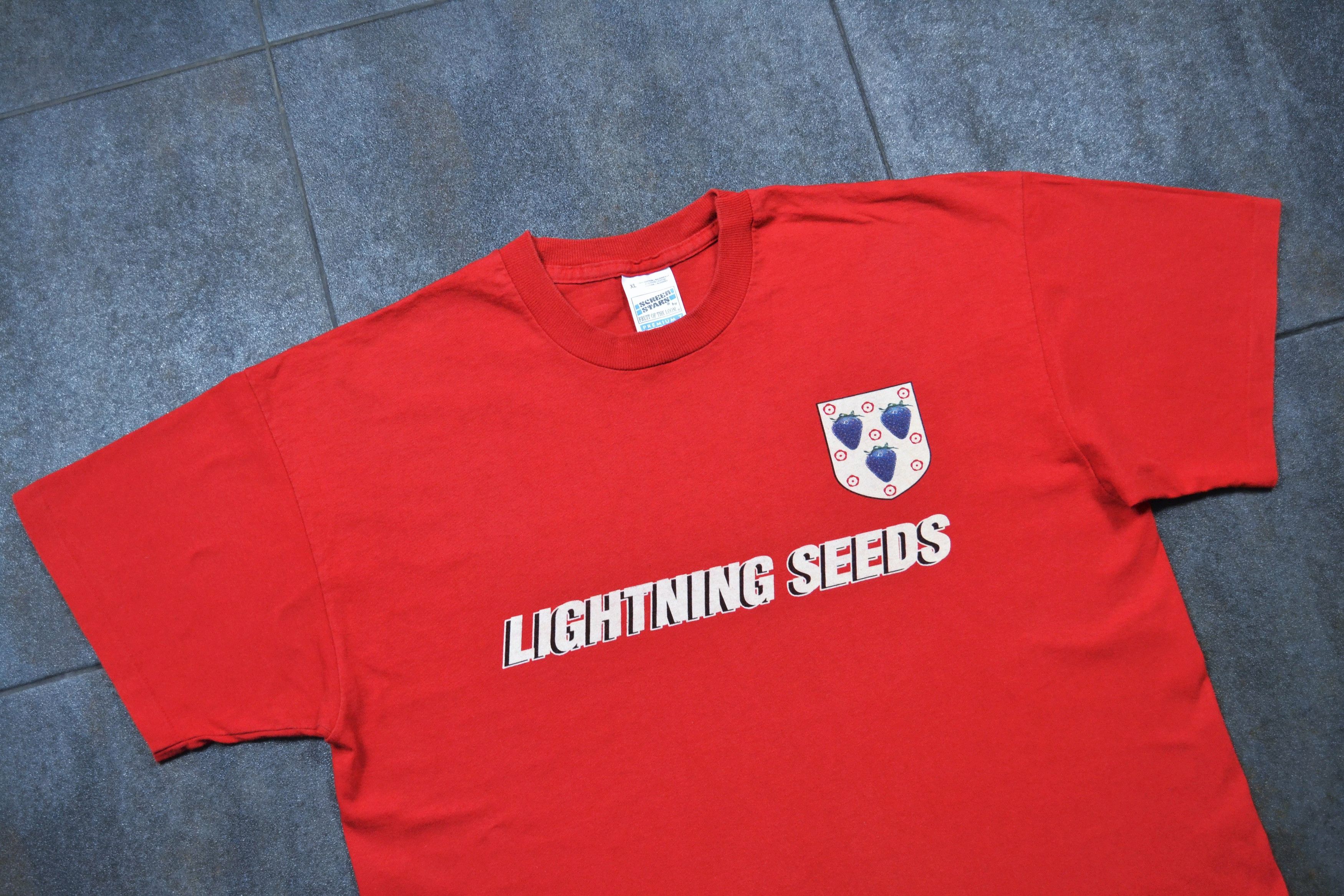 Band Tees 90s Vintage 1994 Lightning Seeds Jollification Britpop Tee Size US XL / EU 56 / 4 - 1 Thumbnail