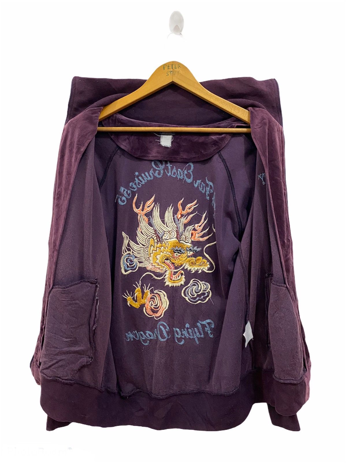 Toyo Enterprises TOYO ENTERPRISE SUKAJAN FLYING DRAGON CORDUROY SWEATER Size US M / EU 48-50 / 2 - 6 Thumbnail