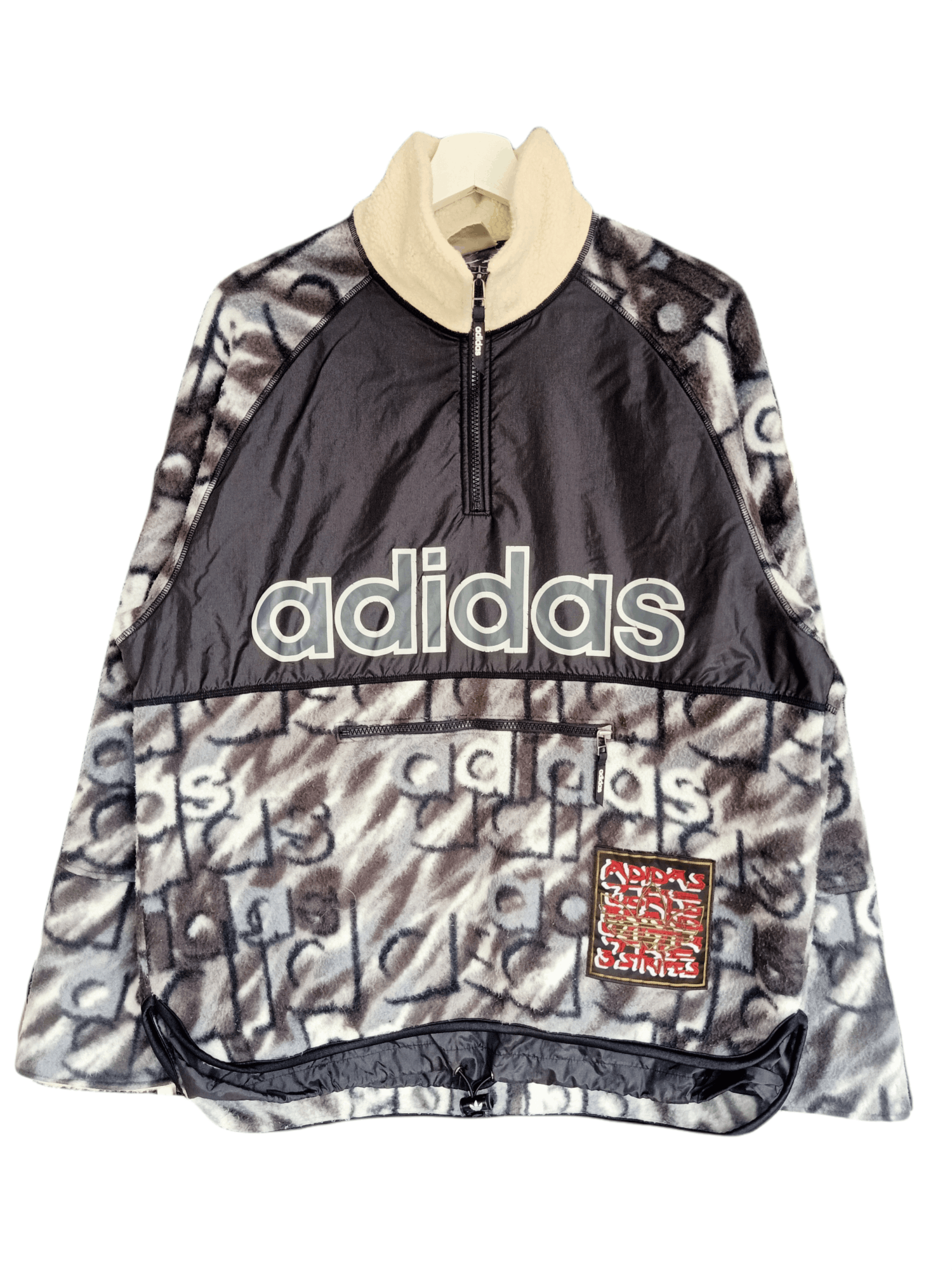 Adidas Adidas Deep pile Anorak Sweatshirt Size US L / EU 52-54 / 3 - 4 Thumbnail