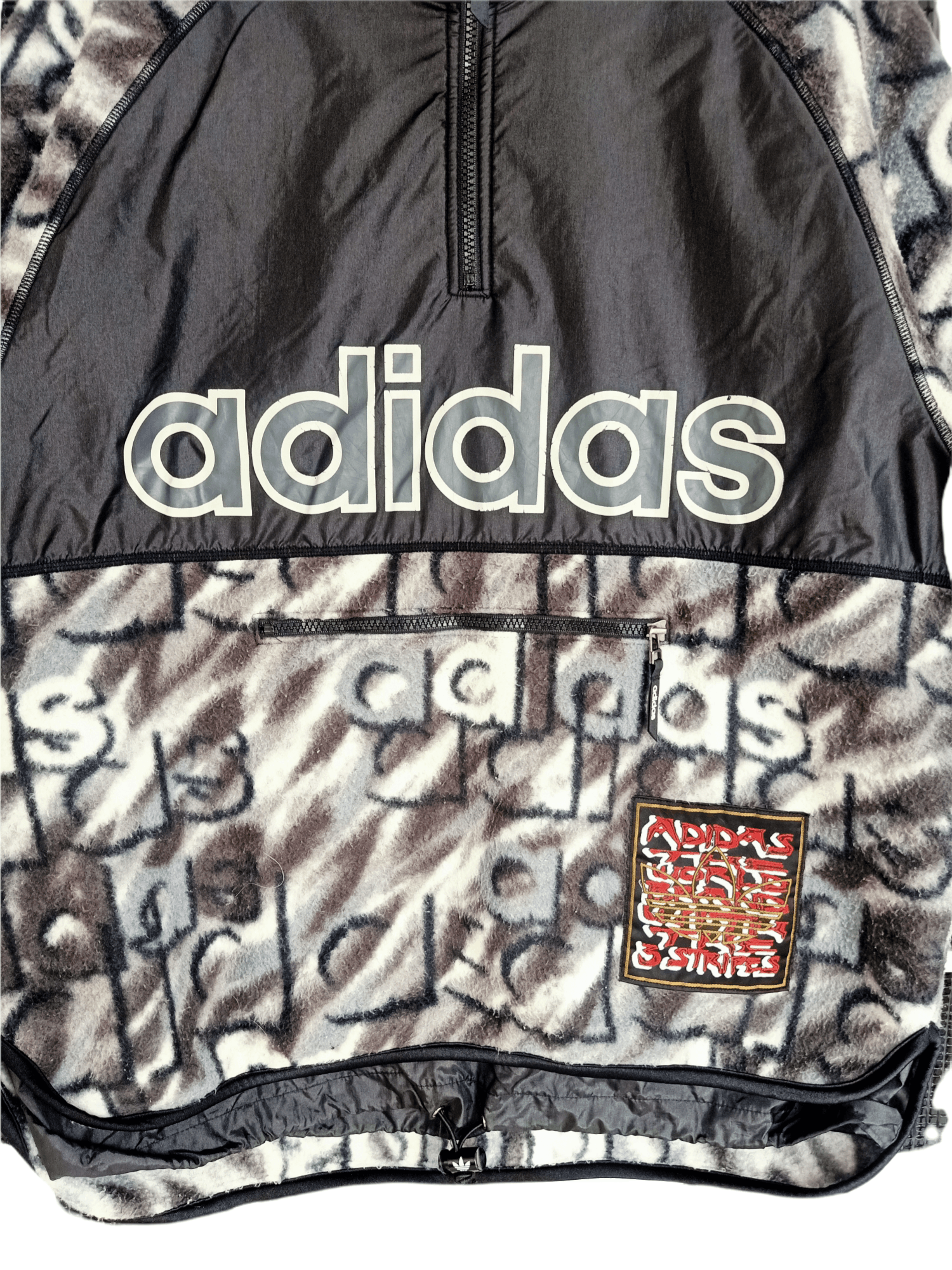 Adidas Adidas Deep pile Anorak Sweatshirt Size US L / EU 52-54 / 3 - 2 Thumbnail