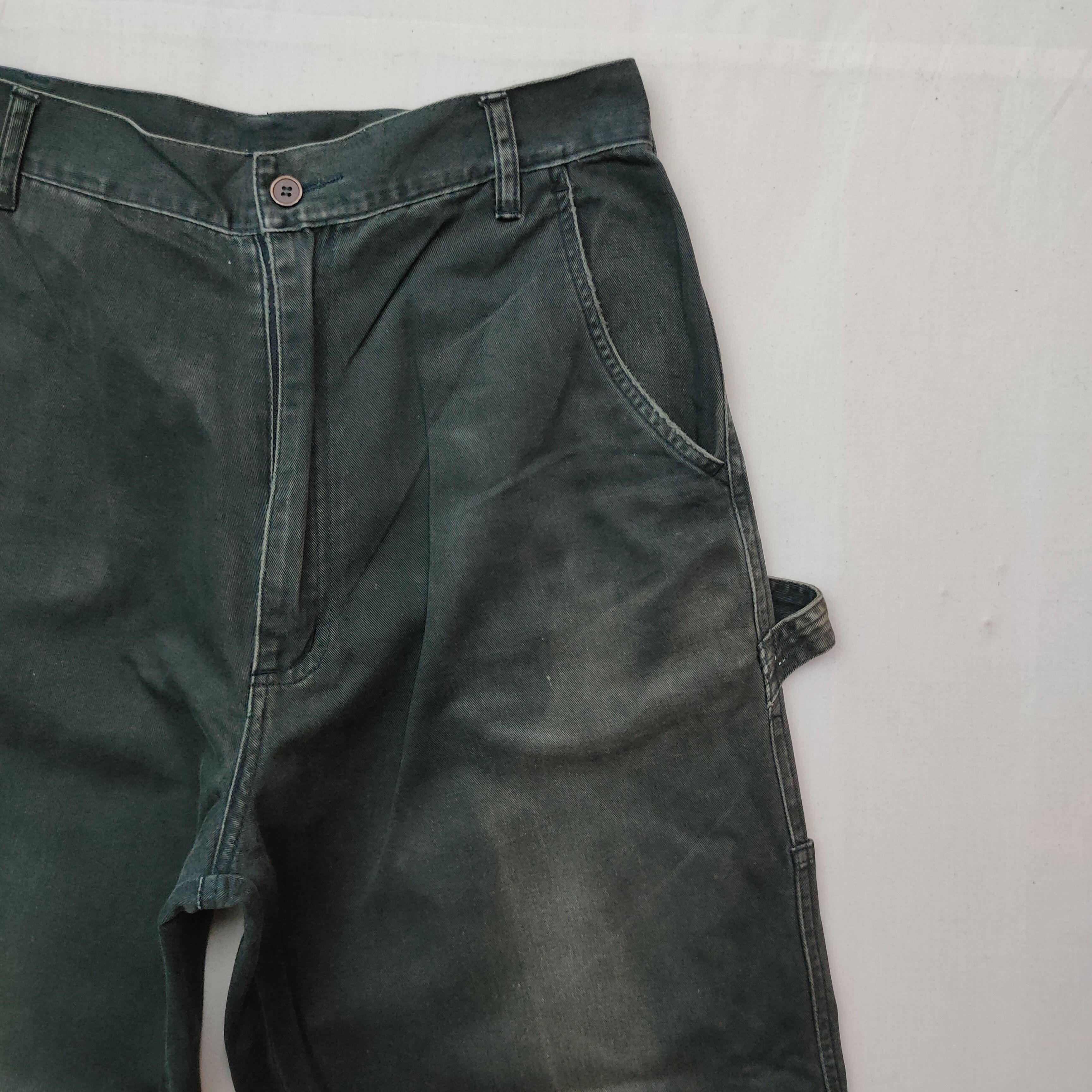 Japanese Brand Vintage‼️ Unbranded BLACK Faded Walker Trousers Pants Size US 30 / EU 46 - 4 Thumbnail
