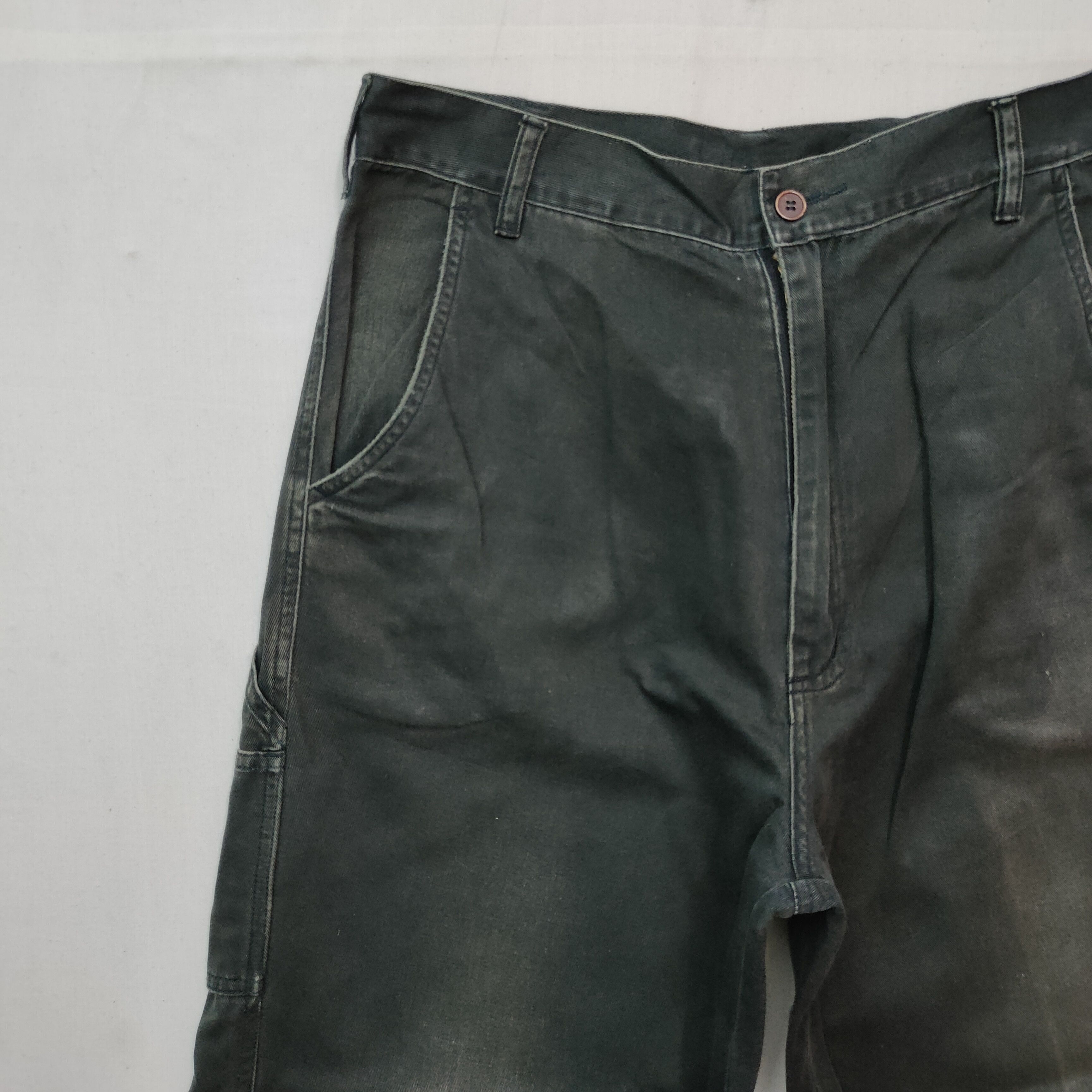 Japanese Brand Vintage‼️ Unbranded BLACK Faded Walker Trousers Pants Size US 30 / EU 46 - 3 Thumbnail