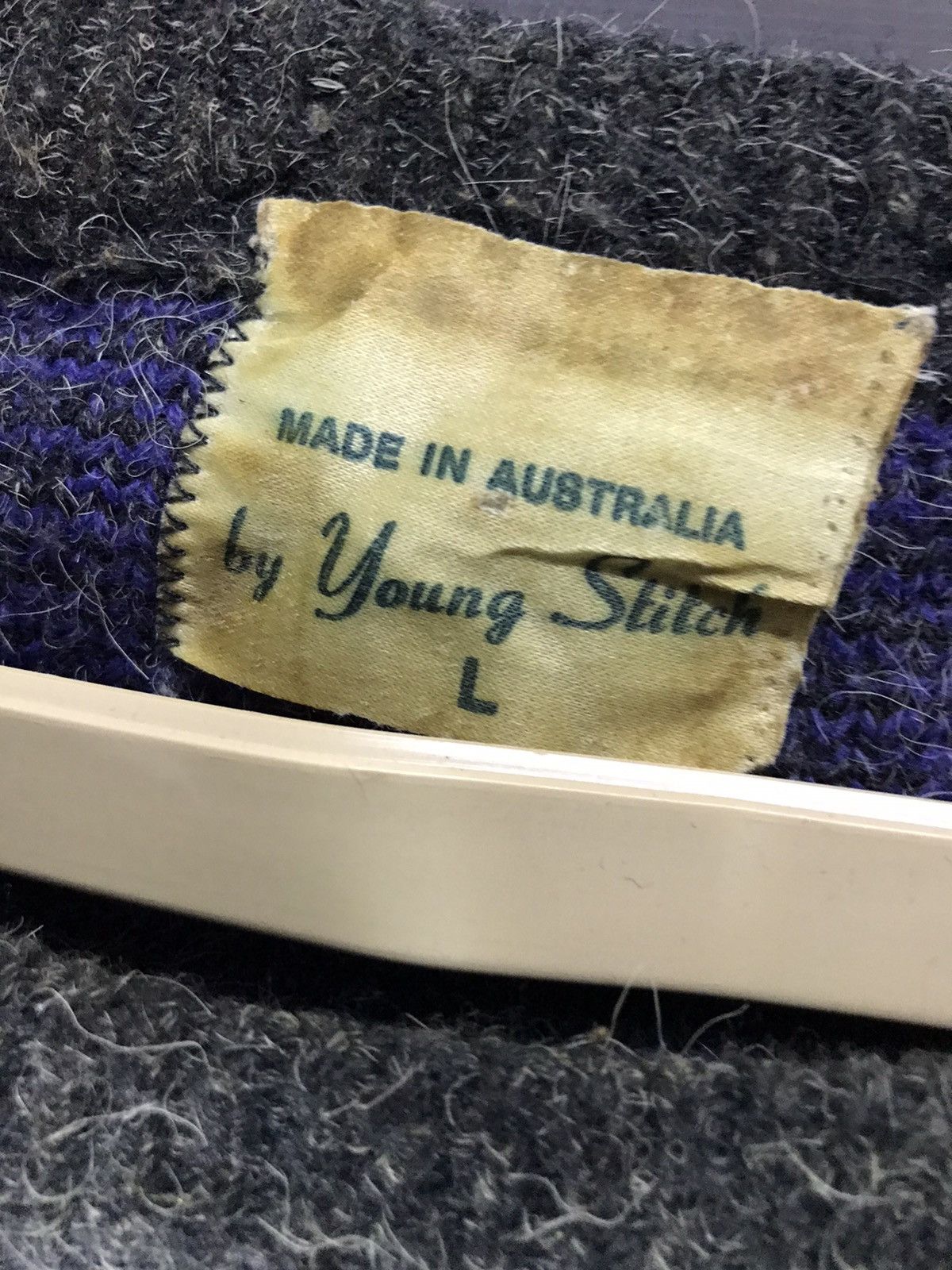 Designer × Vintage Vintage Mohair sweatshirt by young stitch made in Australia Size US L / EU 52-54 / 3 - 3 Thumbnail