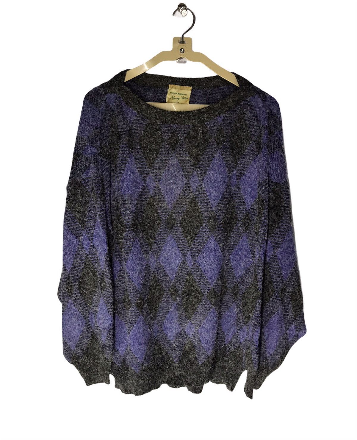 Designer × Vintage Vintage Mohair sweatshirt by young stitch made in Australia Size US L / EU 52-54 / 3 - 1 Thumbnail