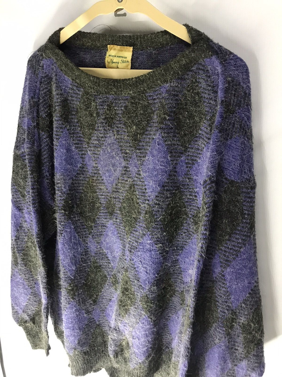 Designer × Vintage Vintage Mohair sweatshirt by young stitch made in Australia Size US L / EU 52-54 / 3 - 5 Thumbnail