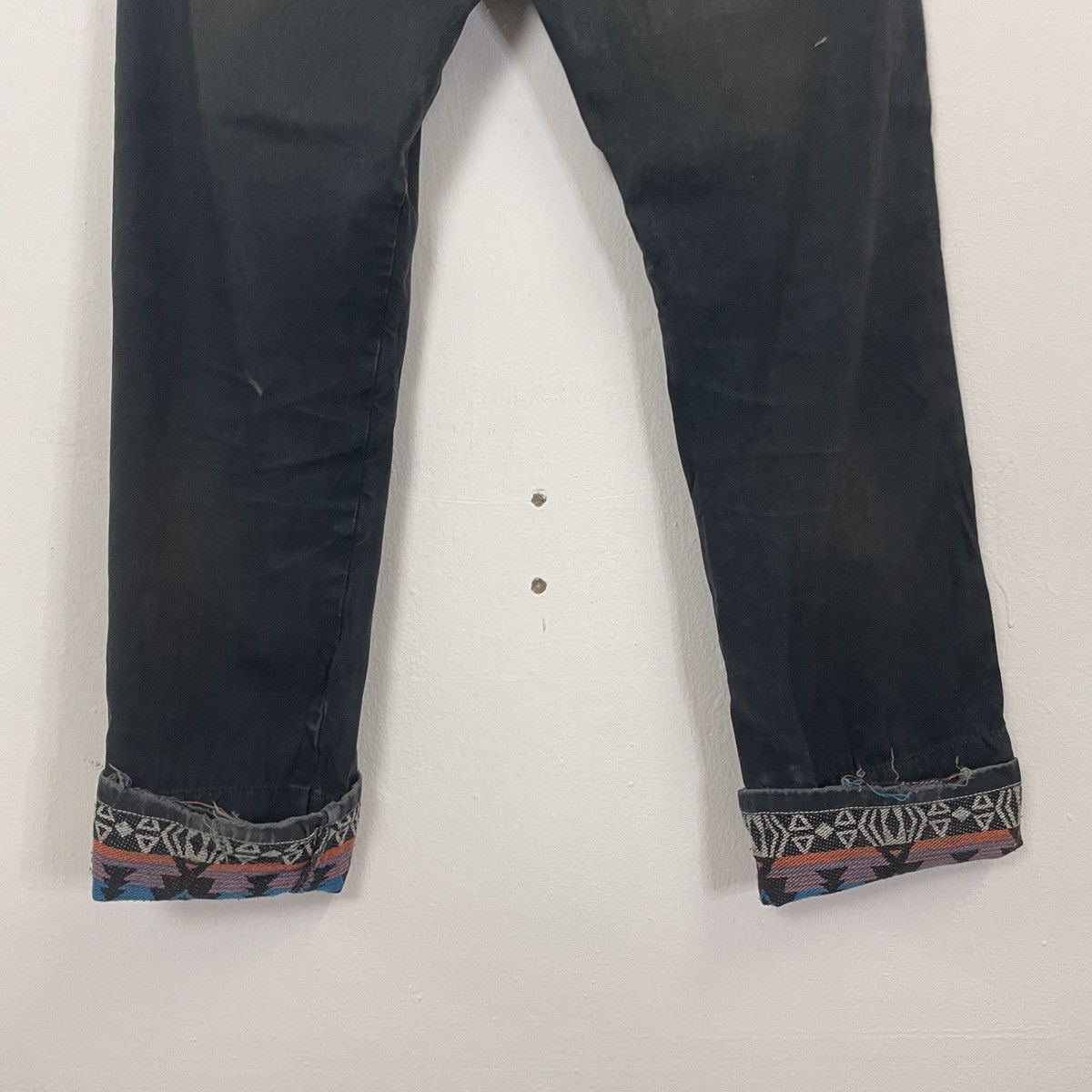 Other Vintage Unbranded Aztec Navajo Style Denim Jeans Size US 30 / EU 46 - 5 Thumbnail