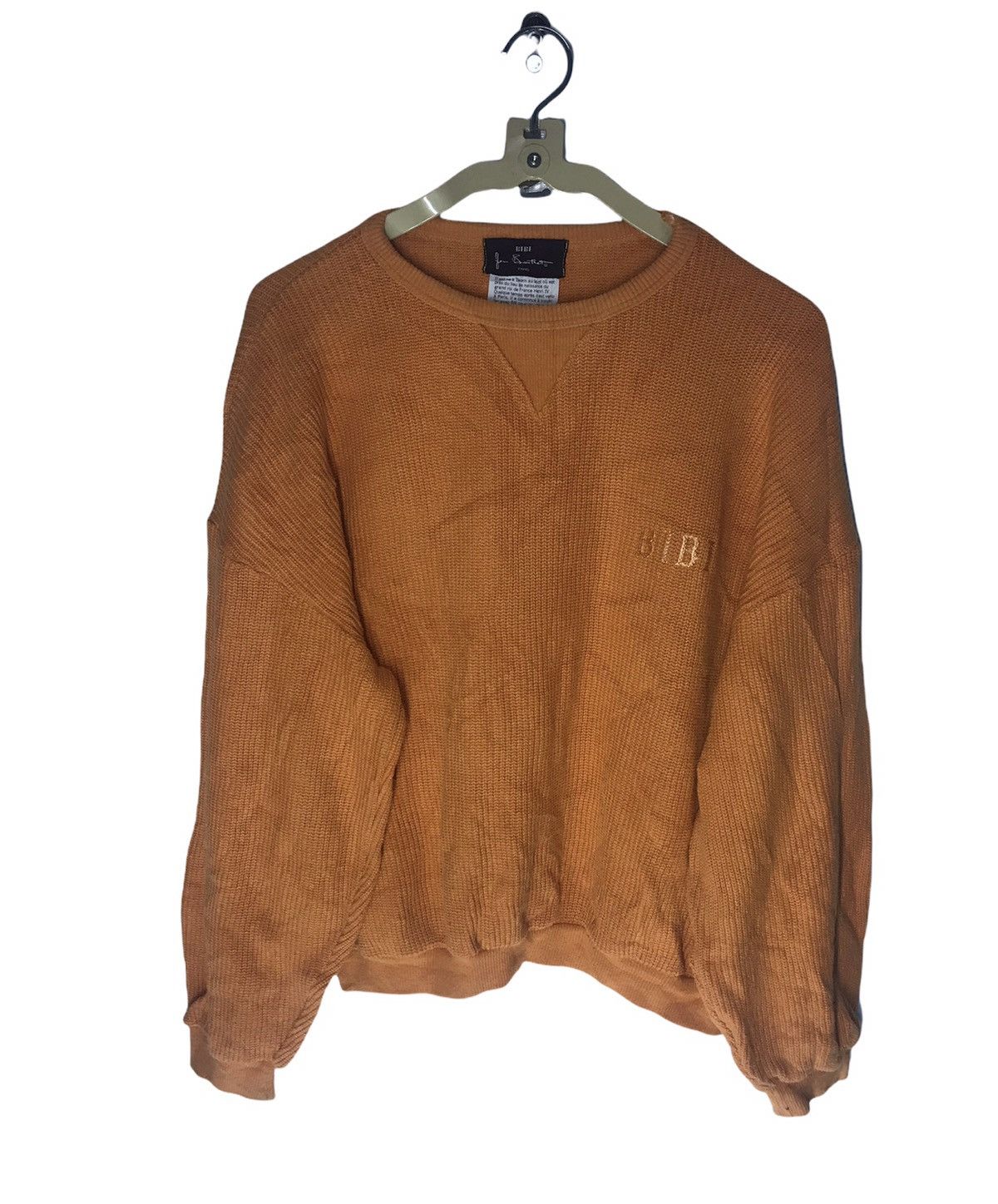 Designer Bibi jean bartheu paris spellout knit croptop sweatshirt Size US L / EU 52-54 / 3 - 1 Thumbnail