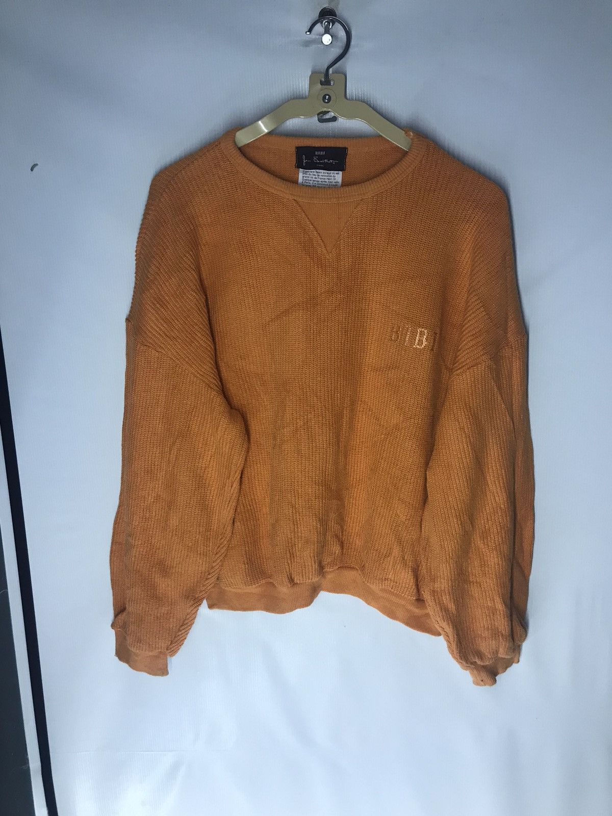 Designer Bibi jean bartheu paris spellout knit croptop sweatshirt Size US L / EU 52-54 / 3 - 6 Thumbnail