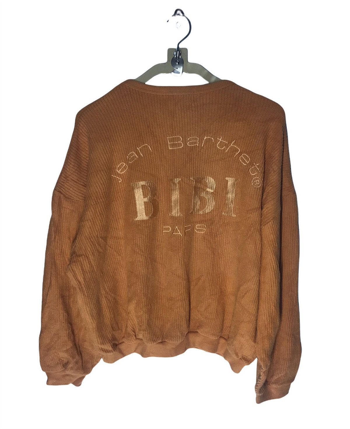 Designer Bibi jean bartheu paris spellout knit croptop sweatshirt Size US L / EU 52-54 / 3 - 2 Thumbnail