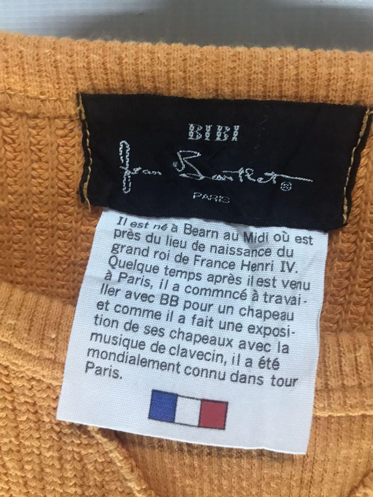 Designer Bibi jean bartheu paris spellout knit croptop sweatshirt Size US L / EU 52-54 / 3 - 3 Thumbnail