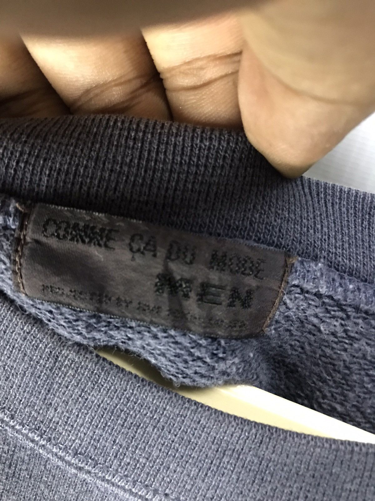 Designer × Japanese Brand Comme ca du mode men crewneck sweatshirt back spellout Size US L / EU 52-54 / 3 - 4 Thumbnail