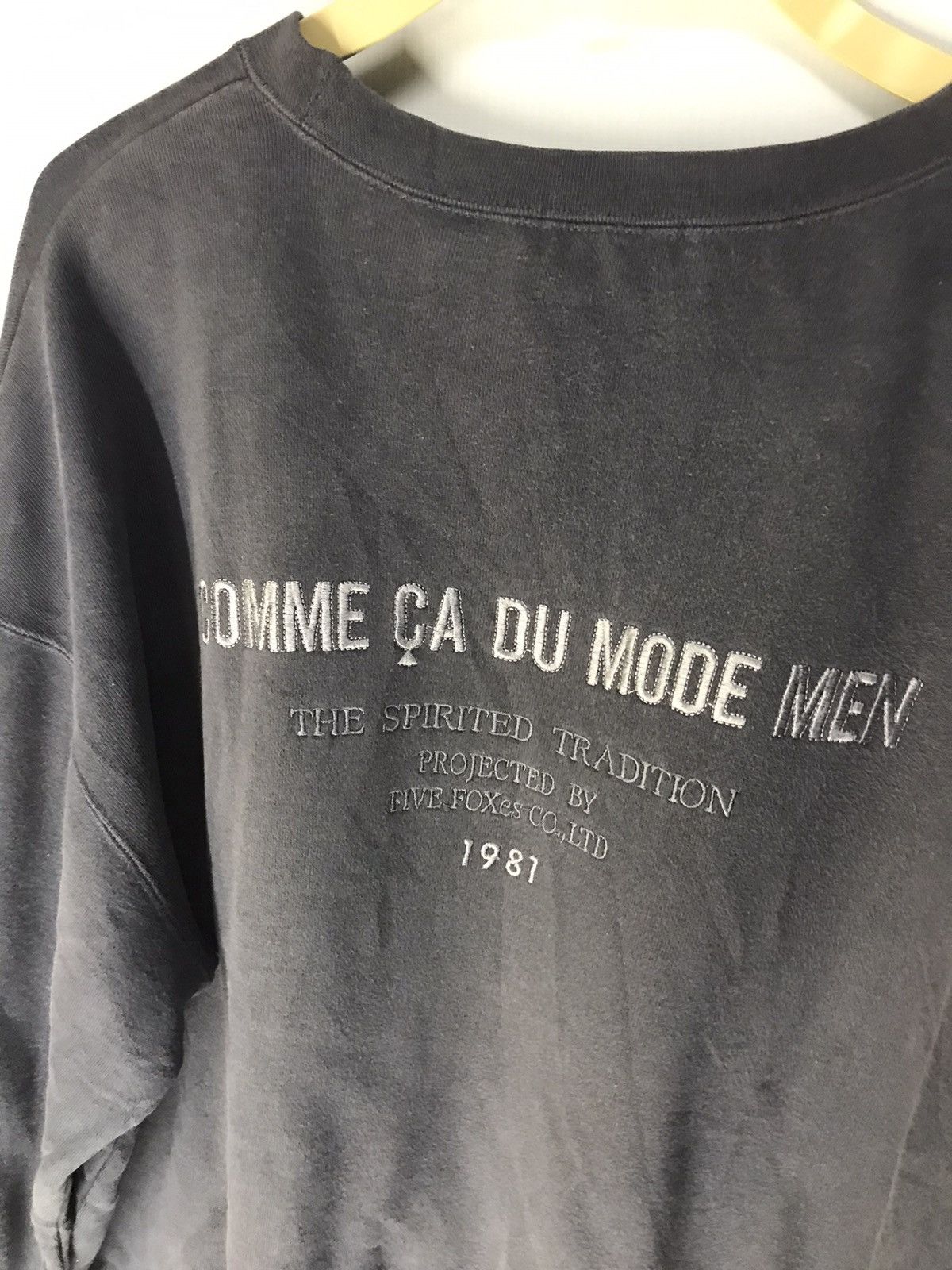 Designer × Japanese Brand Comme ca du mode men crewneck sweatshirt back spellout Size US L / EU 52-54 / 3 - 3 Thumbnail