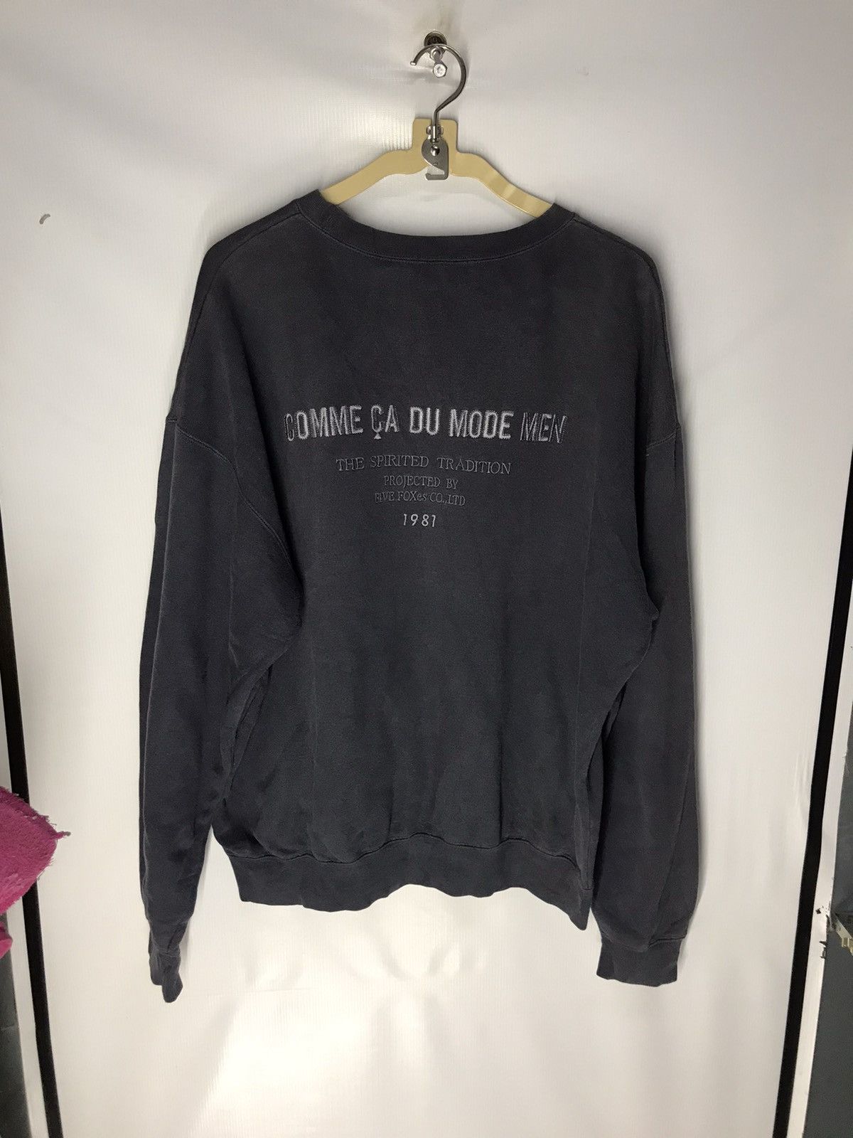Designer × Japanese Brand Comme ca du mode men crewneck sweatshirt back spellout Size US L / EU 52-54 / 3 - 8 Thumbnail