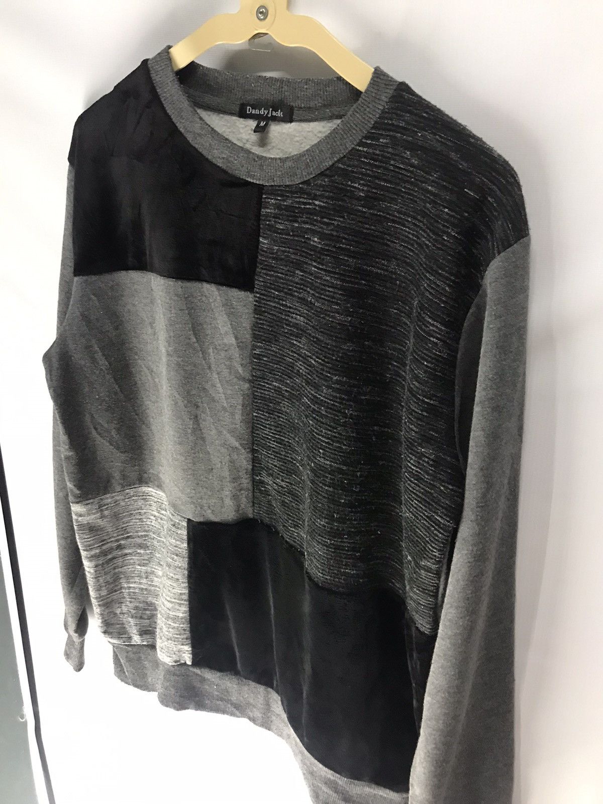 Japanese Brand × Velvet Sweatshirt patchwork cotton and velvet by dandy jack Size US M / EU 48-50 / 2 - 3 Thumbnail