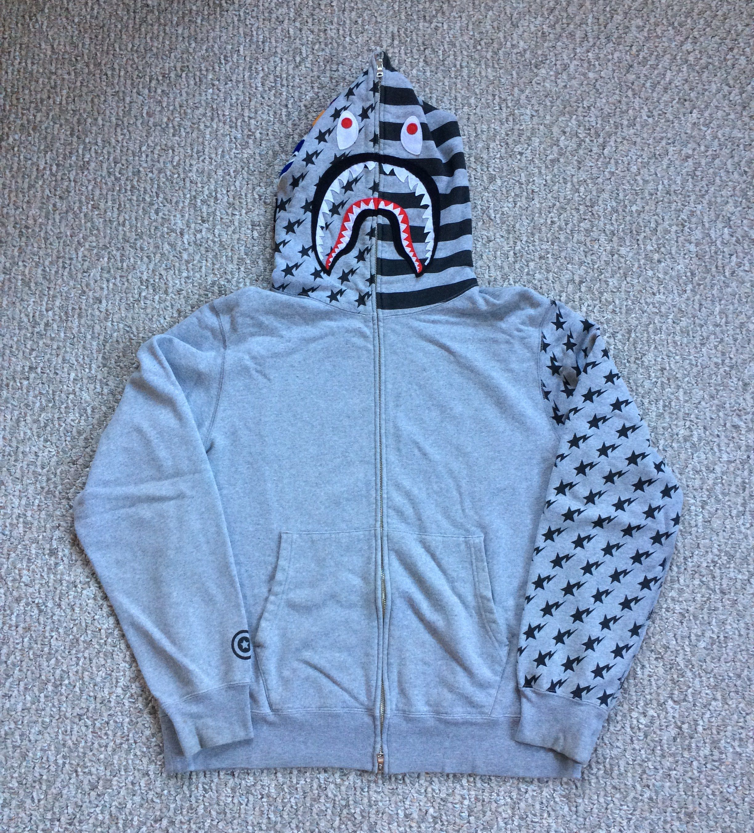 Bape Sta Shark Full Zip Hoodie Size US XXL / EU 58 / 5 - 1 Thumbnail