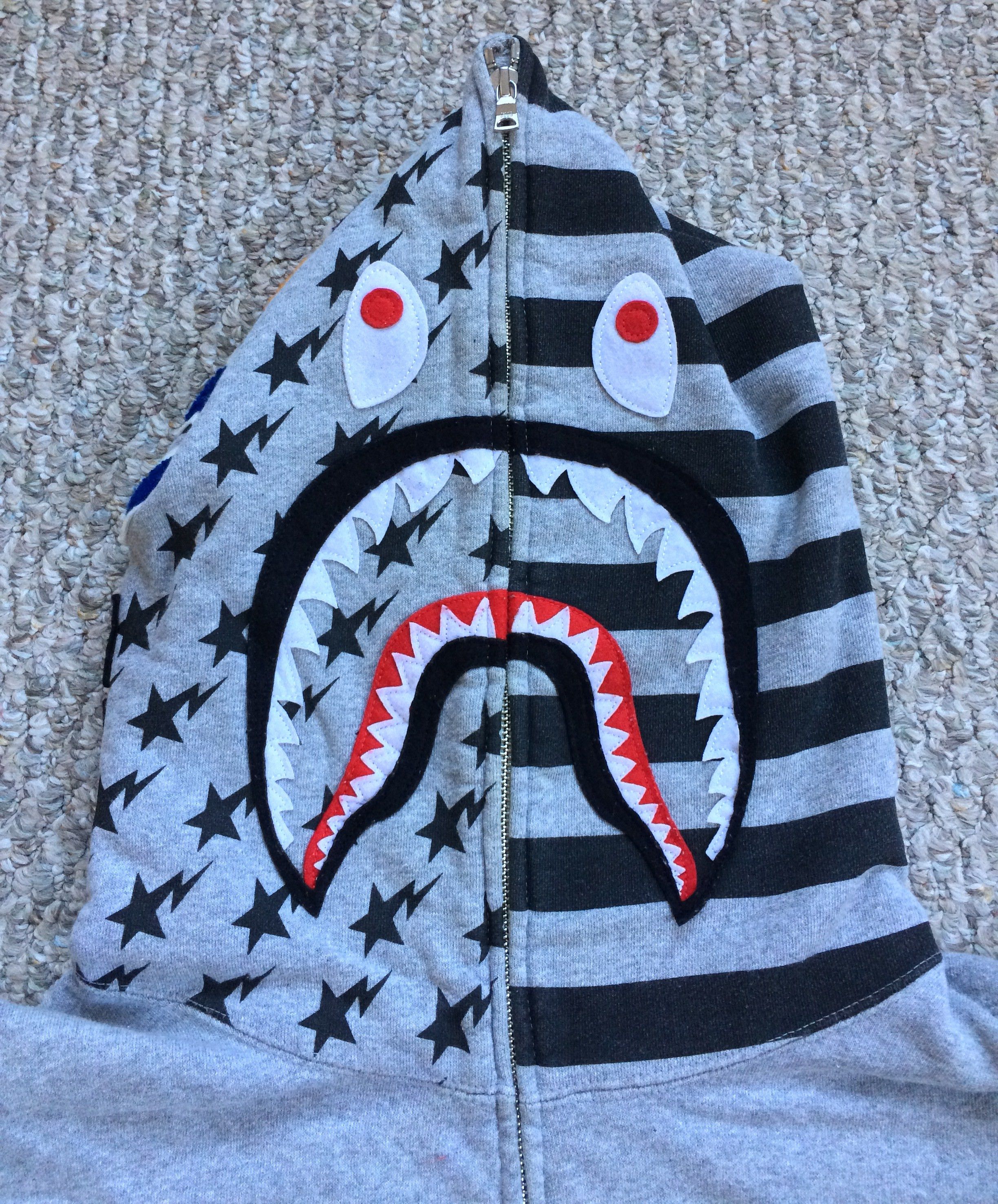Bape Sta Shark Full Zip Hoodie Size US XXL / EU 58 / 5 - 3 Thumbnail