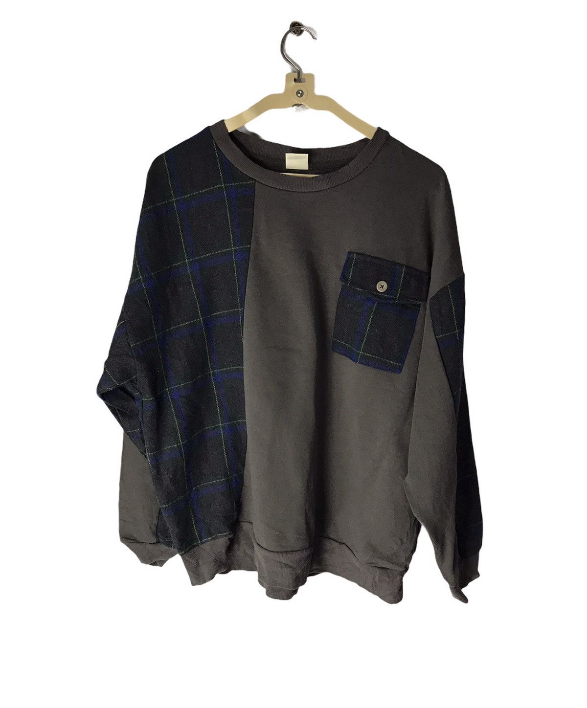 Japanese Brand Sweatshirt patchwork by double name Size US M / EU 48-50 / 2 - 1 Thumbnail