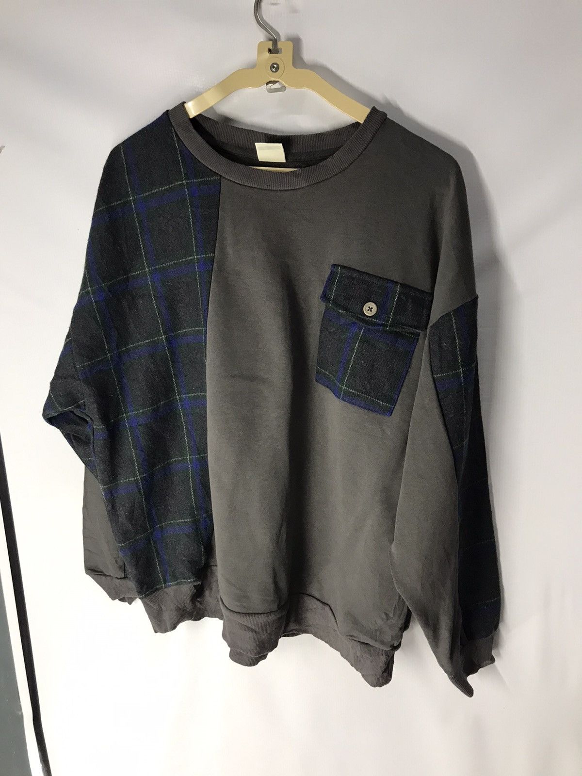 Japanese Brand Sweatshirt patchwork by double name Size US M / EU 48-50 / 2 - 7 Thumbnail