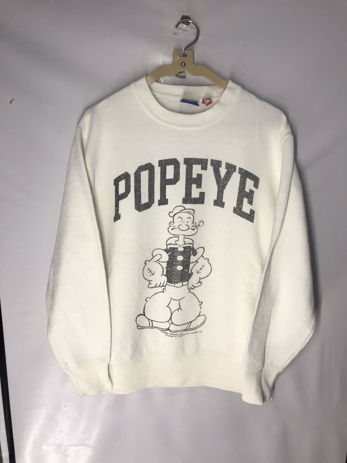 Cartoon Network × Vintage Vintage popeye mirror print crewneck sweatshirt Size US M / EU 48-50 / 2 - 6 Thumbnail