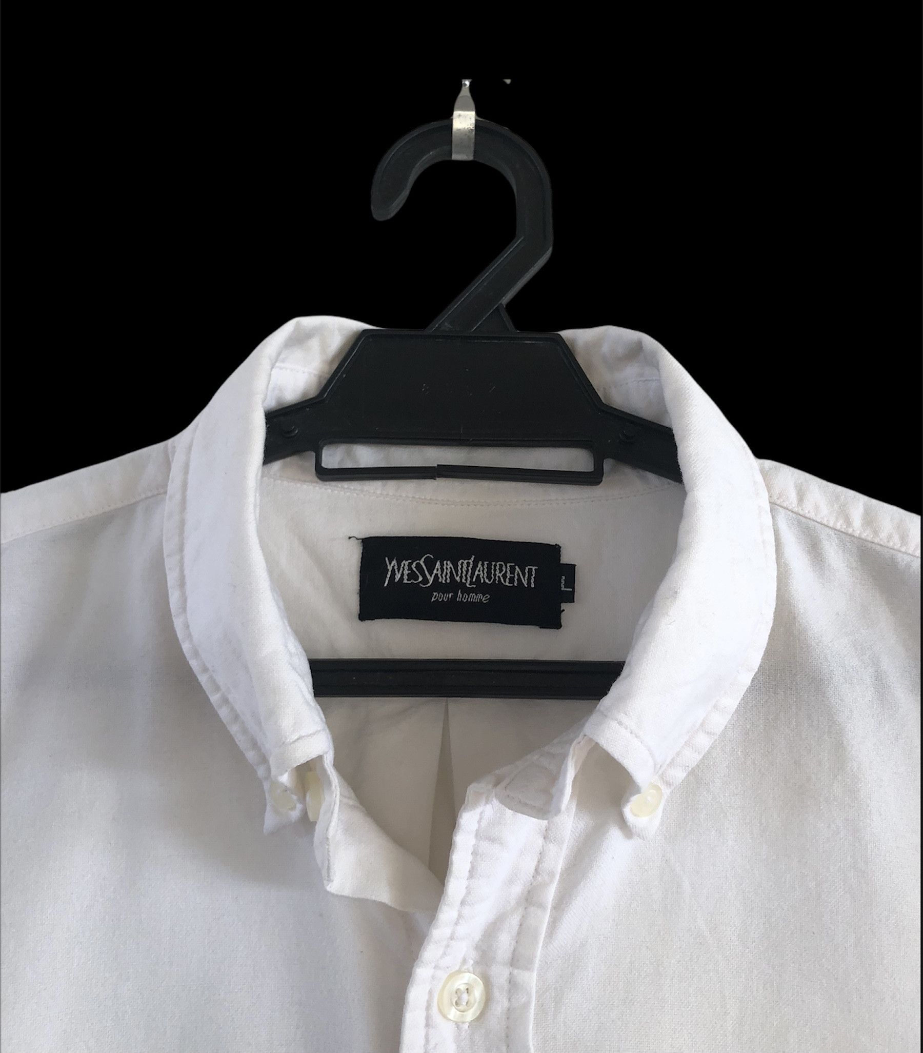 Vintage VINTAGE YSL POUR HOMME MULTICOLOURS SMALL LOGO BUTTON UPS Size US XL / EU 56 / 4 - 6 Thumbnail