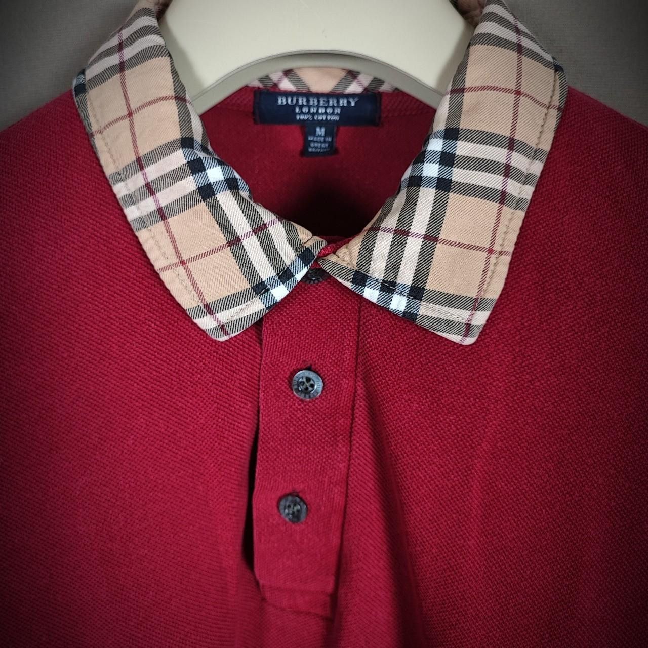 Burberry ⚠️Rare Burberry Polo with tartan pattern Size US M / EU 48-50 / 2 - 1 Thumbnail
