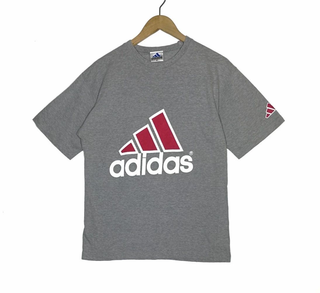 vintage adidas tshirt big logo adidas equipment logo