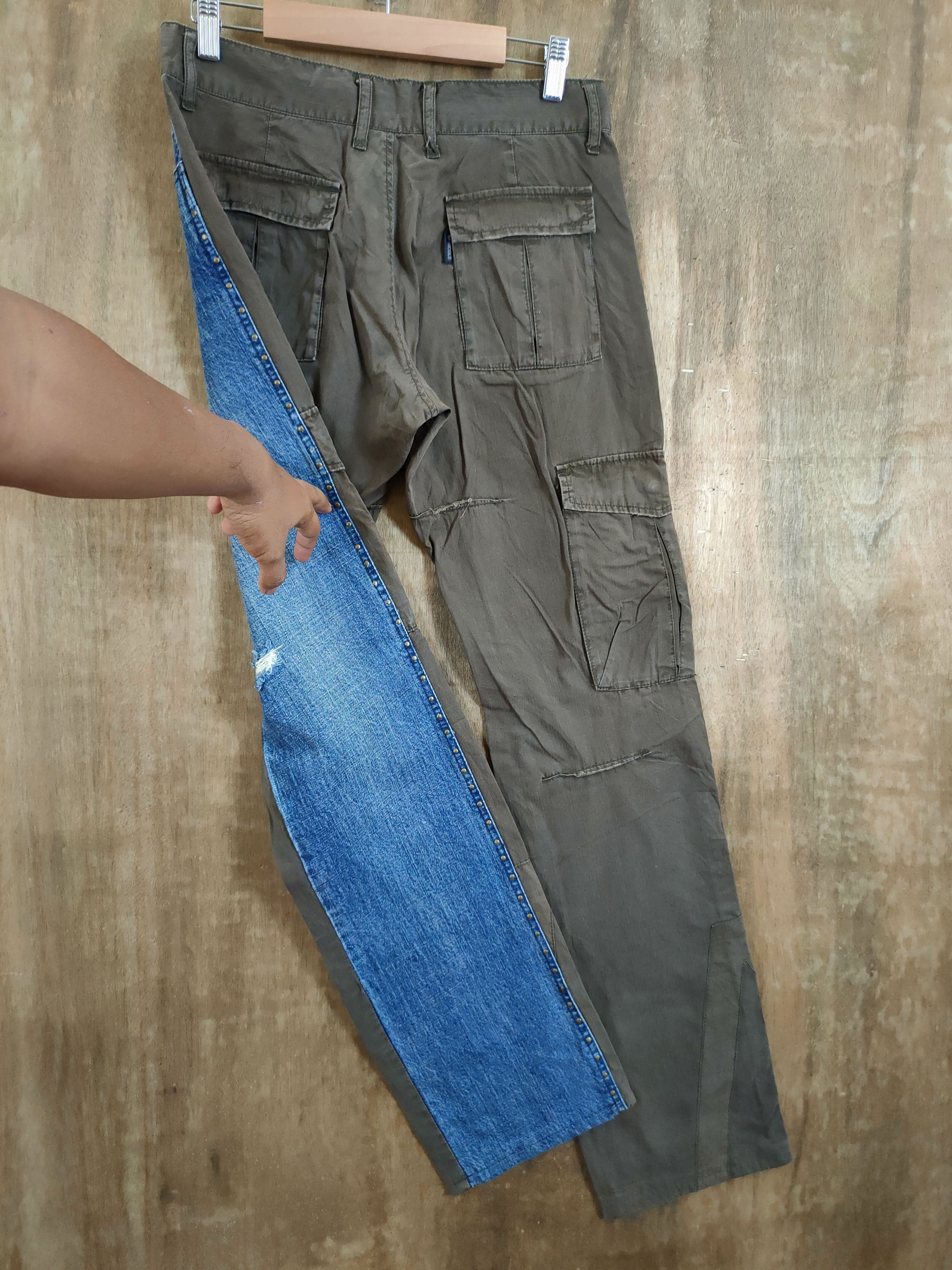 Japanese Brand DL Monsieur Nicole double face denim cargo pants #46-730 Size US 28 / EU 44 - 1 Thumbnail