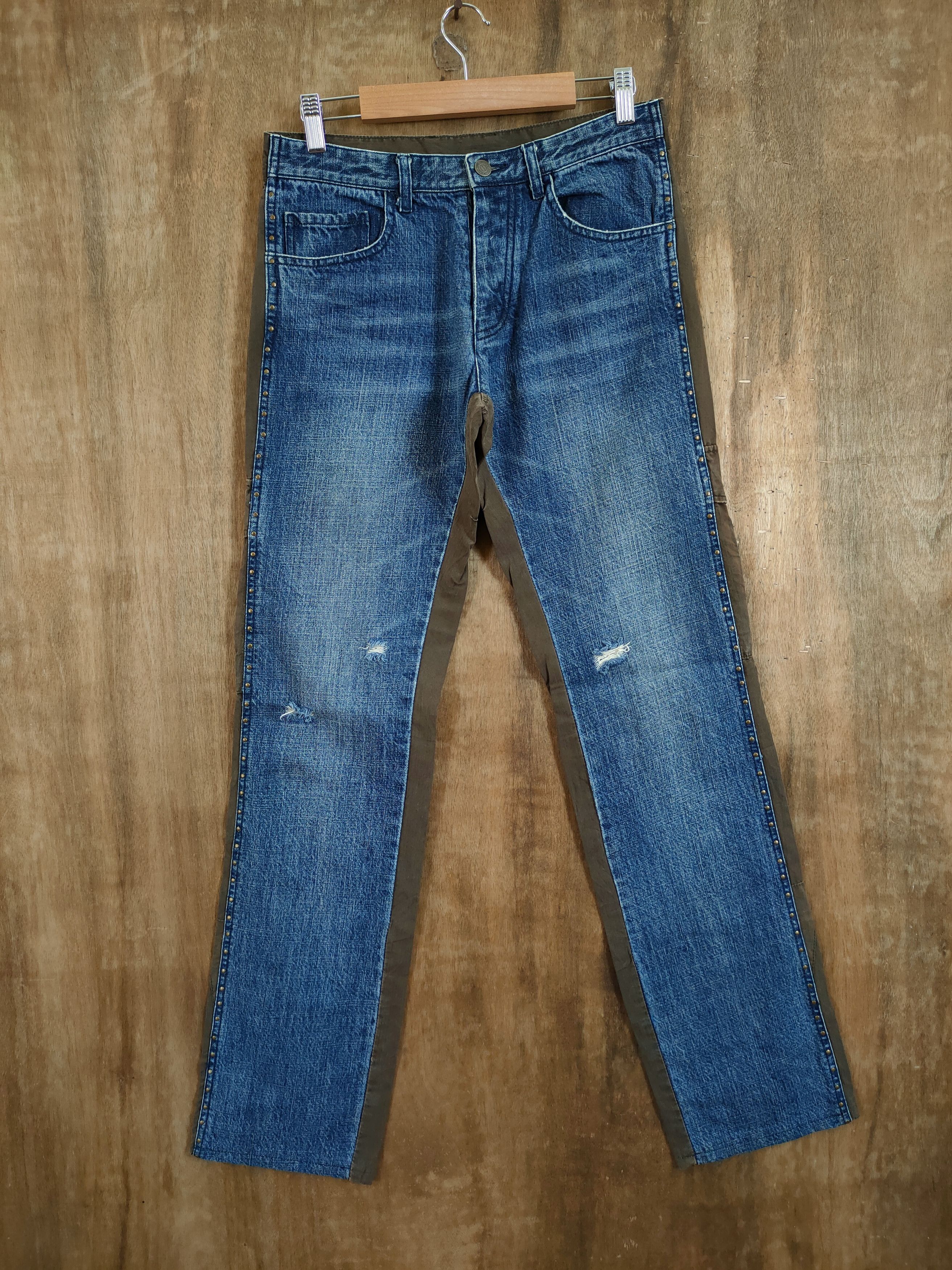 Japanese Brand DL Monsieur Nicole double face denim cargo pants #46-730 Size US 28 / EU 44 - 3 Thumbnail