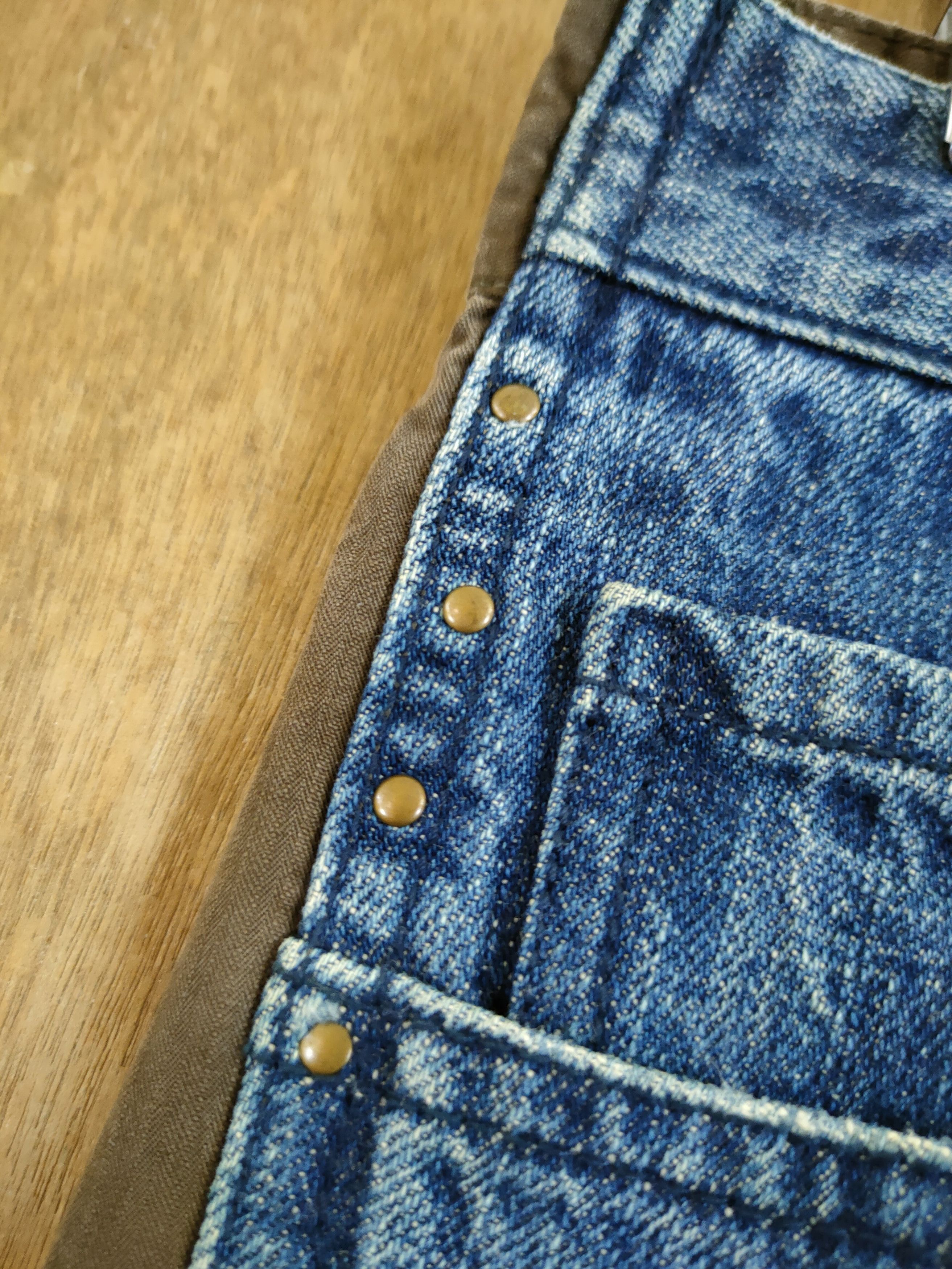 Japanese Brand DL Monsieur Nicole double face denim cargo pants #46-730 Size US 28 / EU 44 - 9 Thumbnail