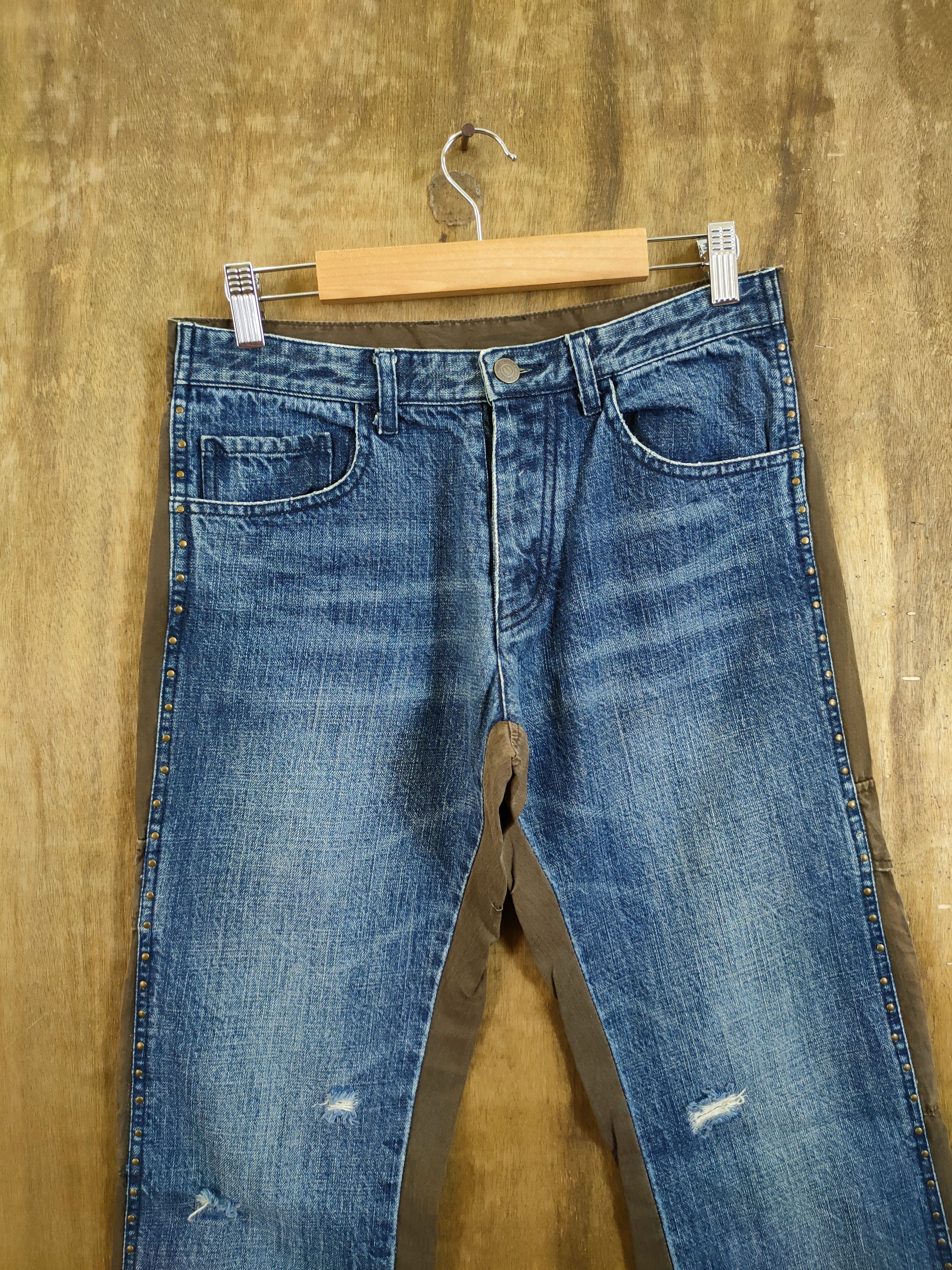 Japanese Brand DL Monsieur Nicole double face denim cargo pants #46-730 Size US 28 / EU 44 - 6 Thumbnail