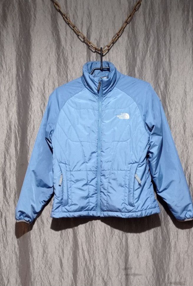 Vintage micro down jacket The North Face, trendy blue color