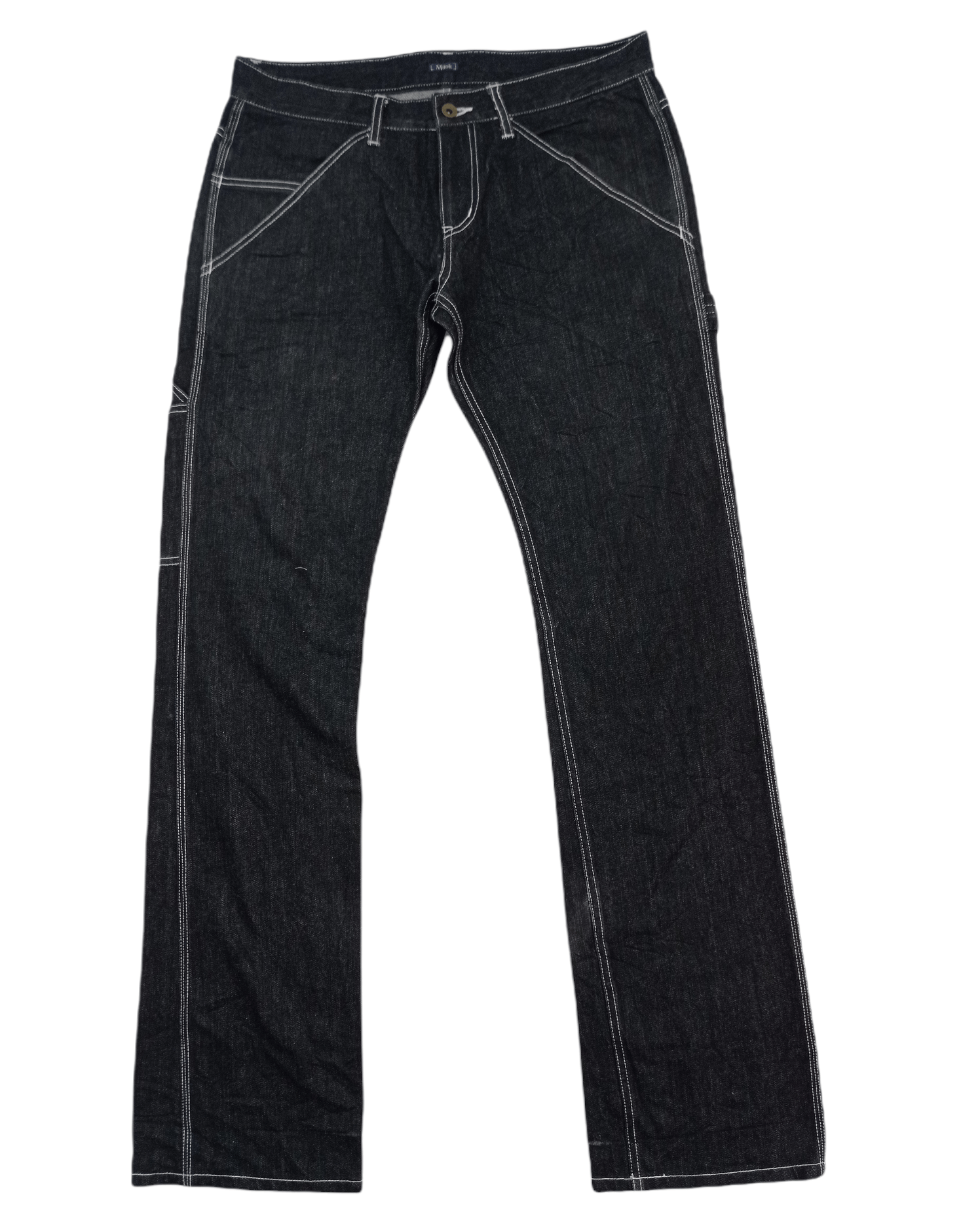 Japanese Brand 🇯🇵Milok Carpenter Denim Pants Size US 33 - 1 Thumbnail