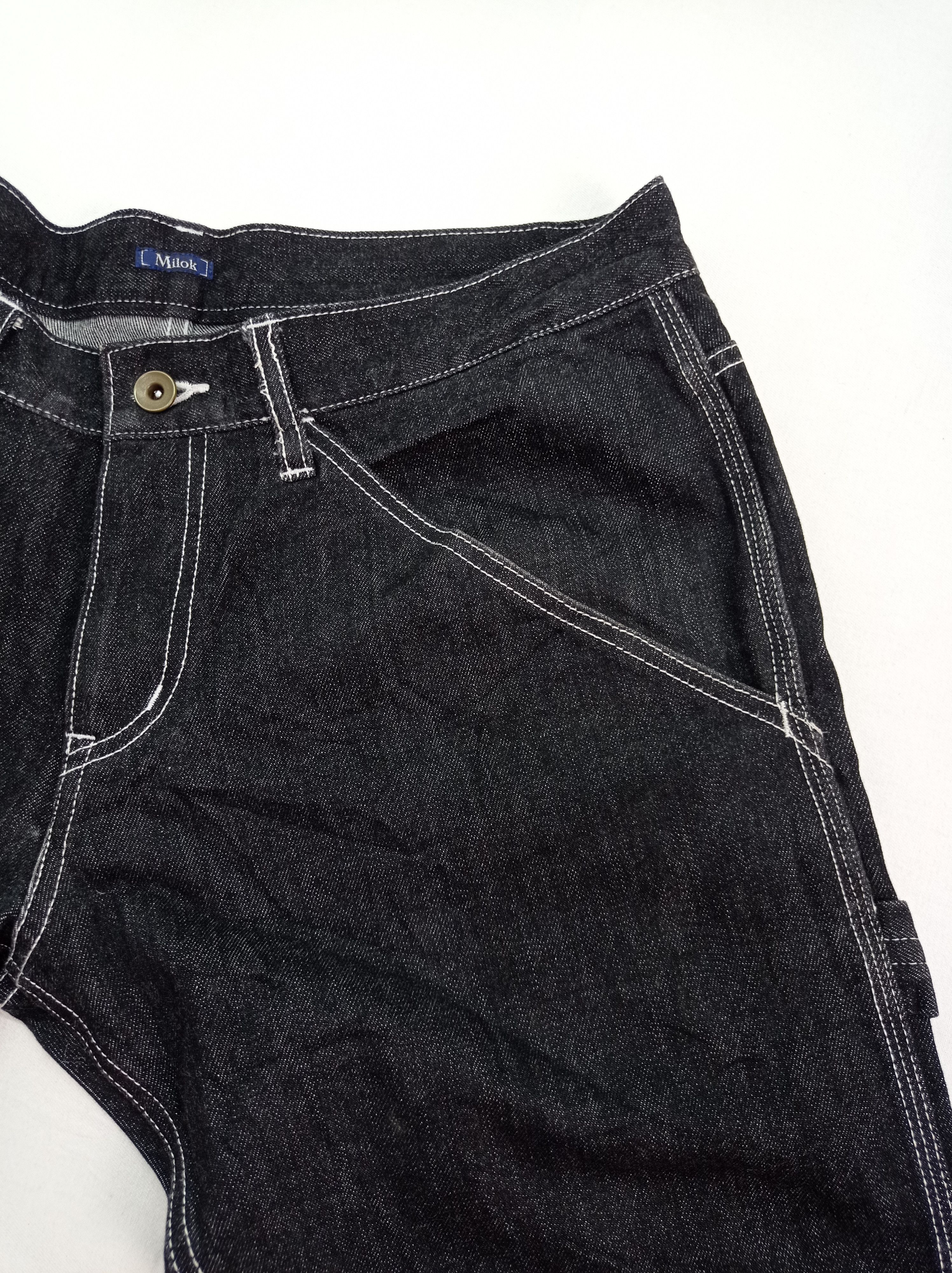 Japanese Brand 🇯🇵Milok Carpenter Denim Pants Size US 33 - 7 Thumbnail