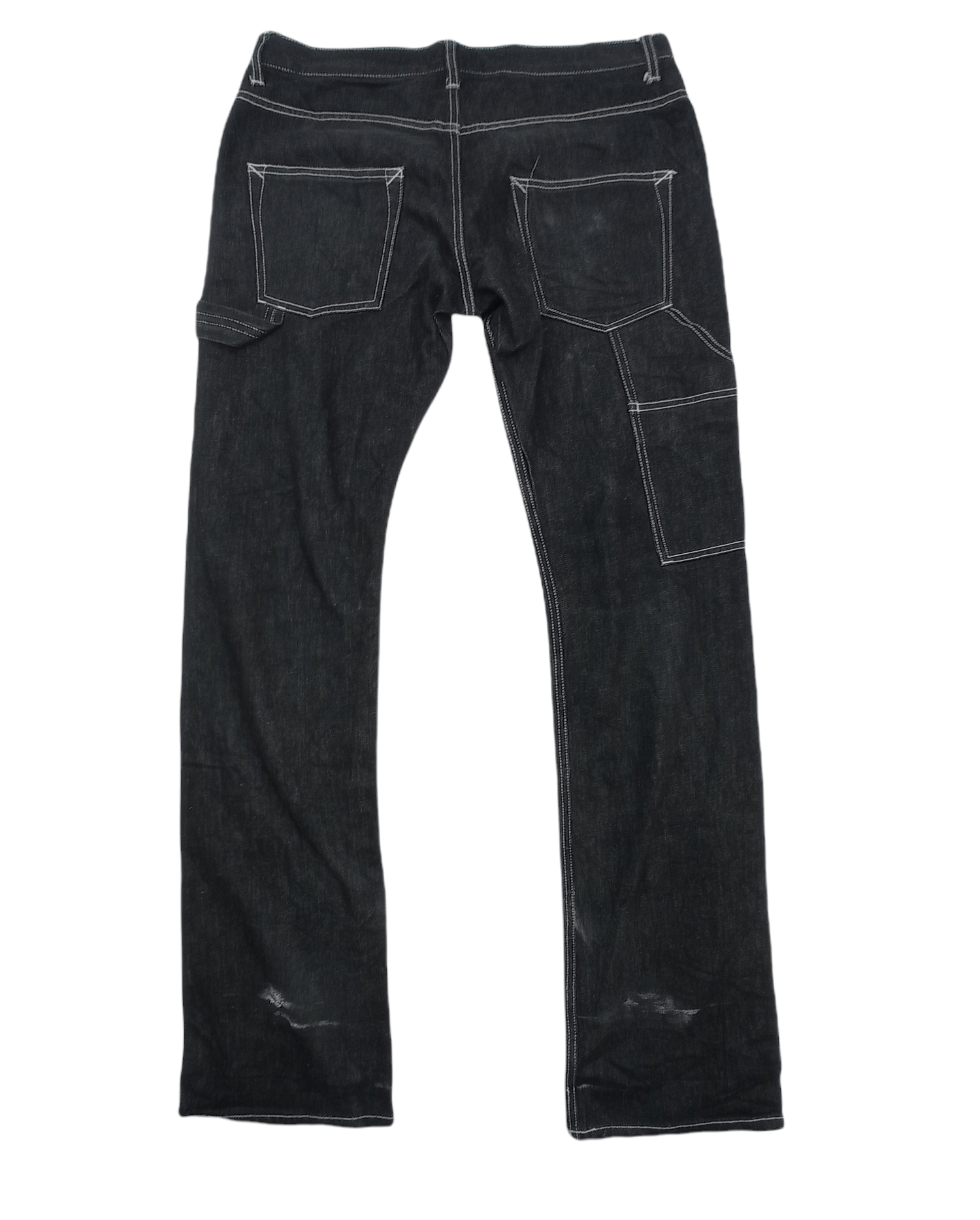 Japanese Brand 🇯🇵Milok Carpenter Denim Pants Size US 33 - 2 Thumbnail