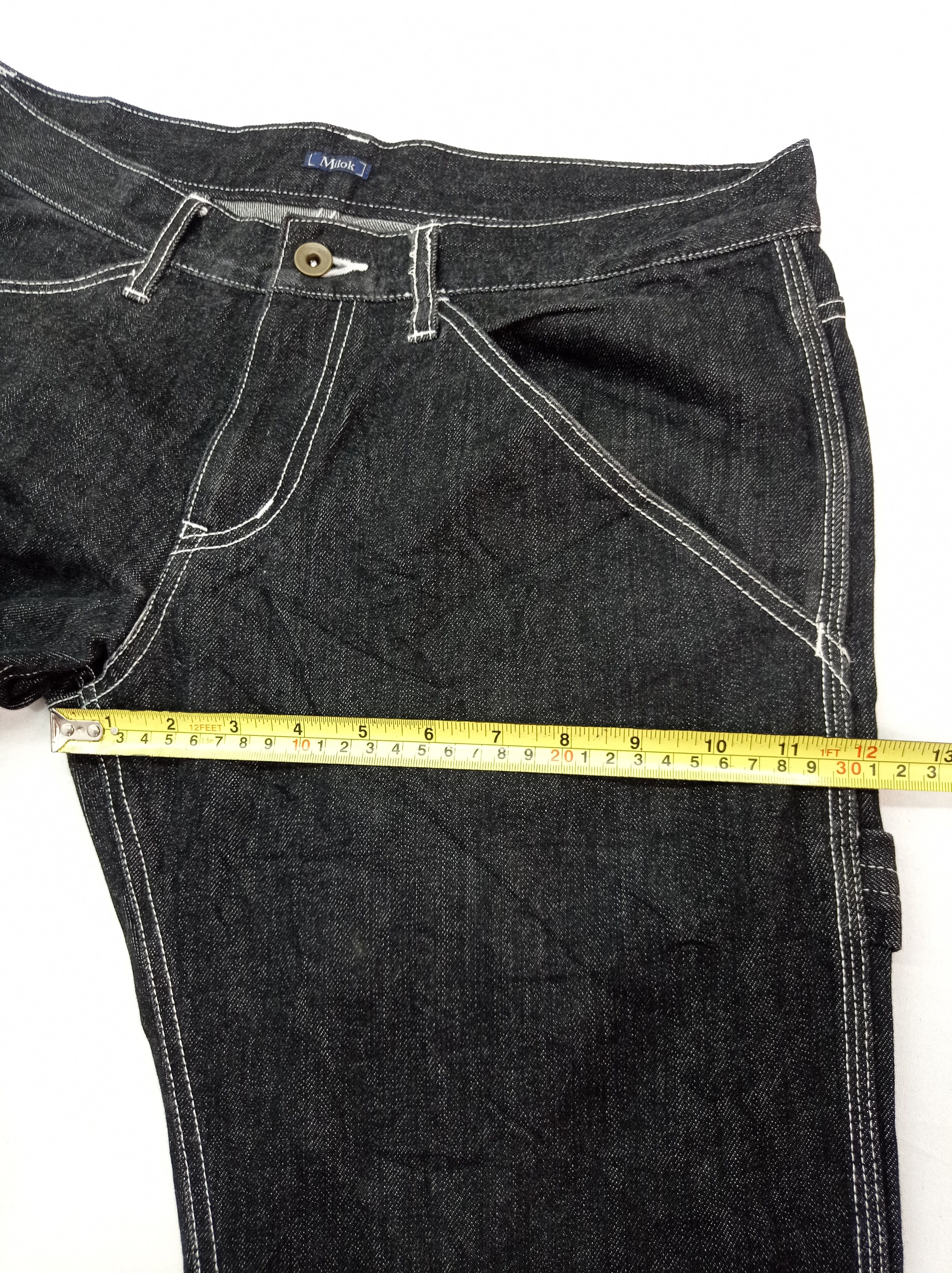 Japanese Brand 🇯🇵Milok Carpenter Denim Pants Size US 33 - 20 Thumbnail