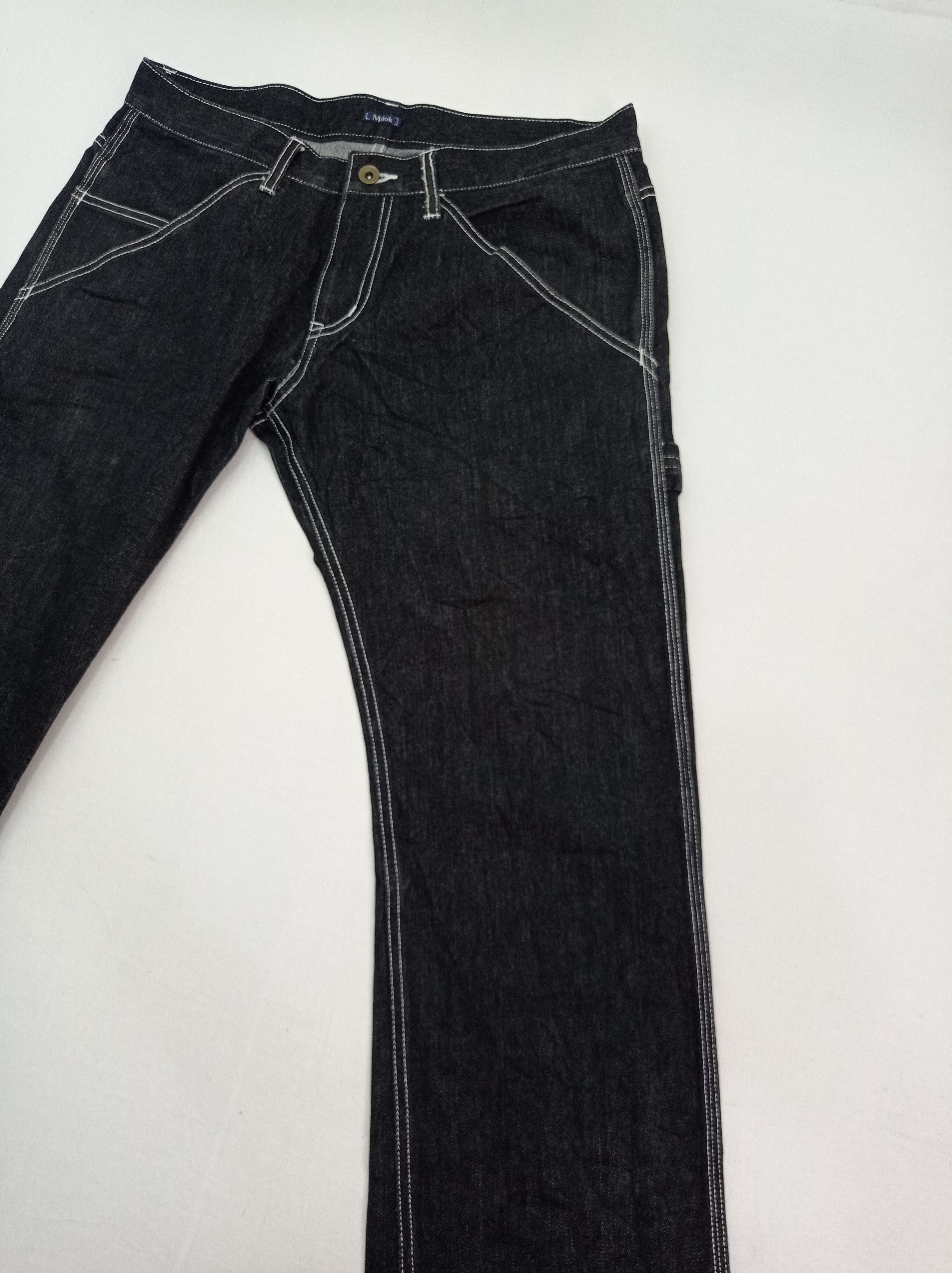 Japanese Brand 🇯🇵Milok Carpenter Denim Pants Size US 33 - 9 Thumbnail