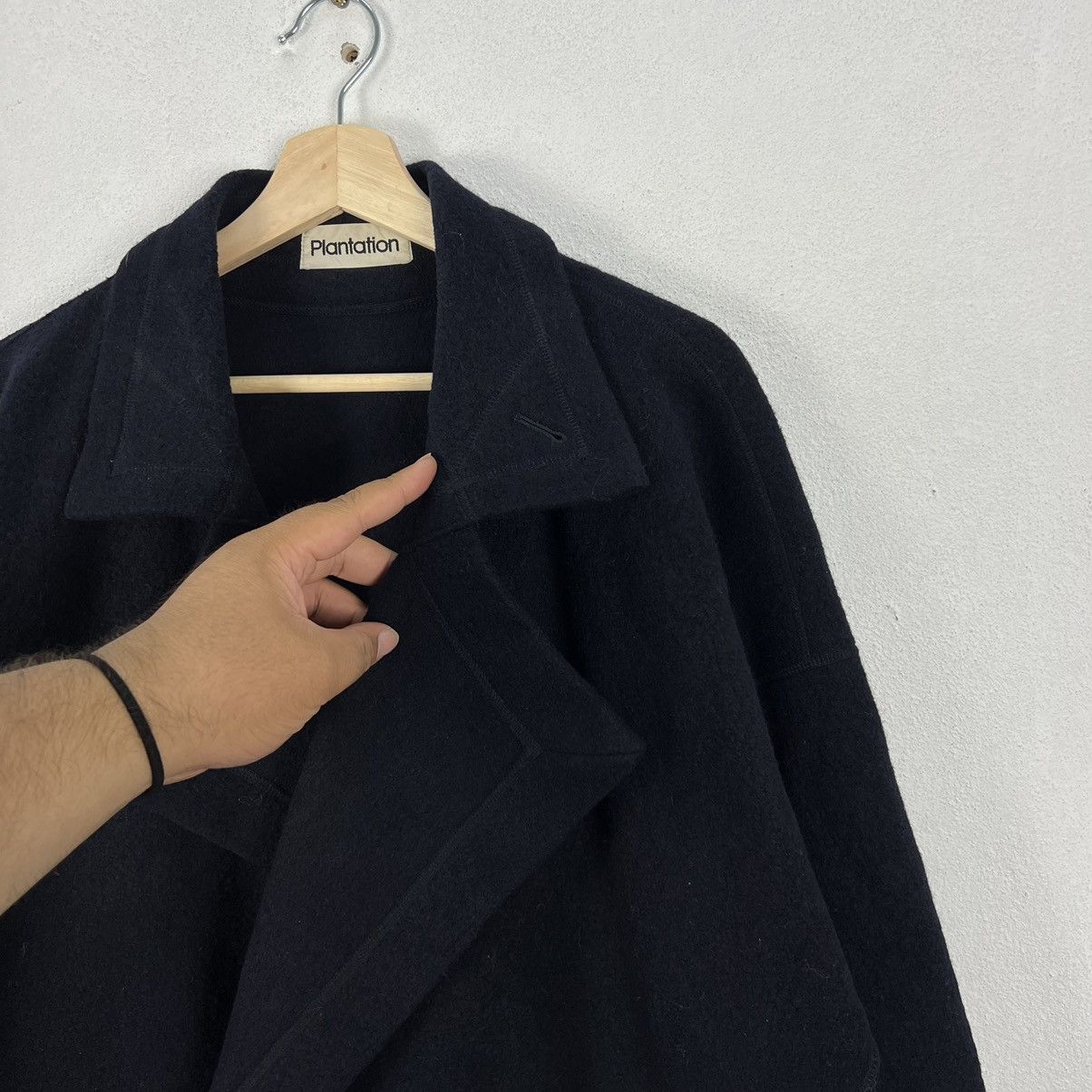Issey Miyake DOUBLE BREAST LONG JACKET WOOL ISSEY MIYAKE PLANTATION Size US M / EU 48-50 / 2 - 6 Thumbnail