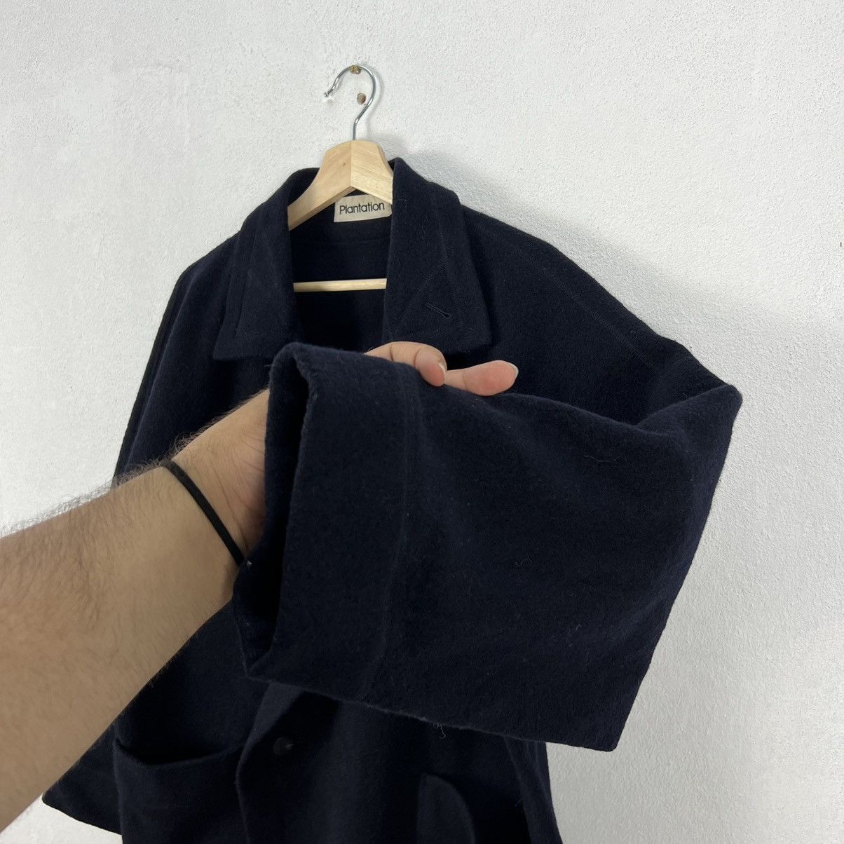 Issey Miyake DOUBLE BREAST LONG JACKET WOOL ISSEY MIYAKE PLANTATION Size US M / EU 48-50 / 2 - 8 Thumbnail