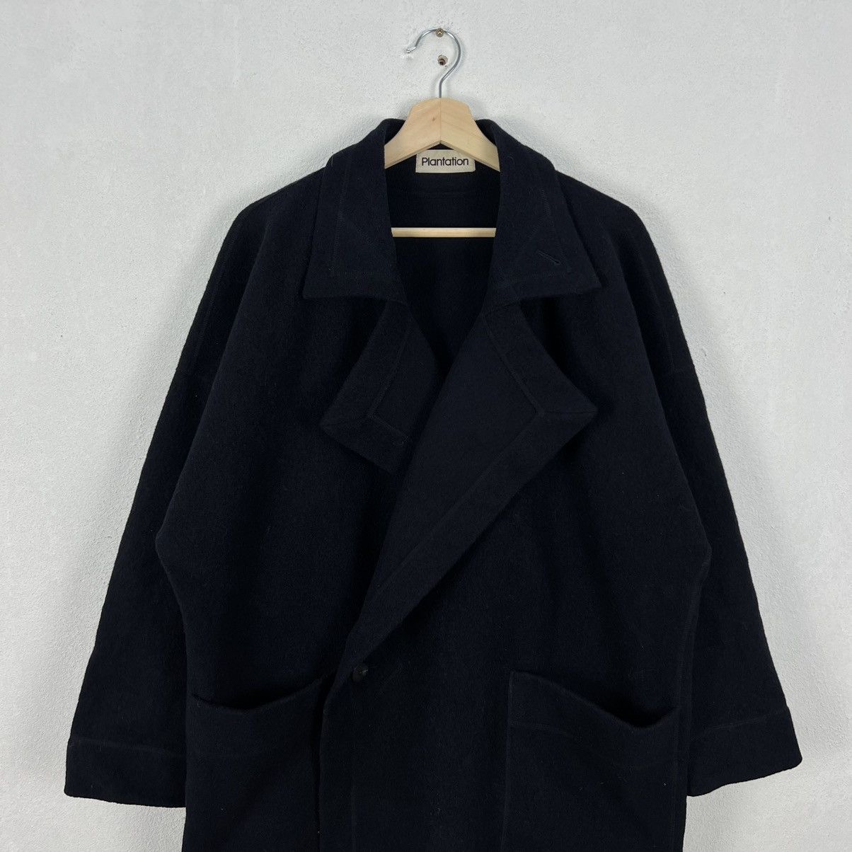 Issey Miyake DOUBLE BREAST LONG JACKET WOOL ISSEY MIYAKE PLANTATION Size US M / EU 48-50 / 2 - 3 Thumbnail