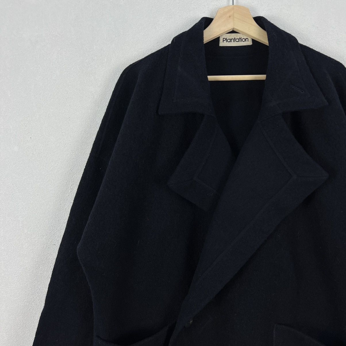Issey Miyake DOUBLE BREAST LONG JACKET WOOL ISSEY MIYAKE PLANTATION Size US M / EU 48-50 / 2 - 5 Thumbnail