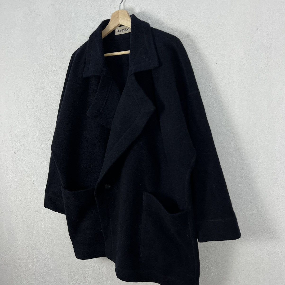 Issey Miyake DOUBLE BREAST LONG JACKET WOOL ISSEY MIYAKE PLANTATION Size US M / EU 48-50 / 2 - 2 Thumbnail