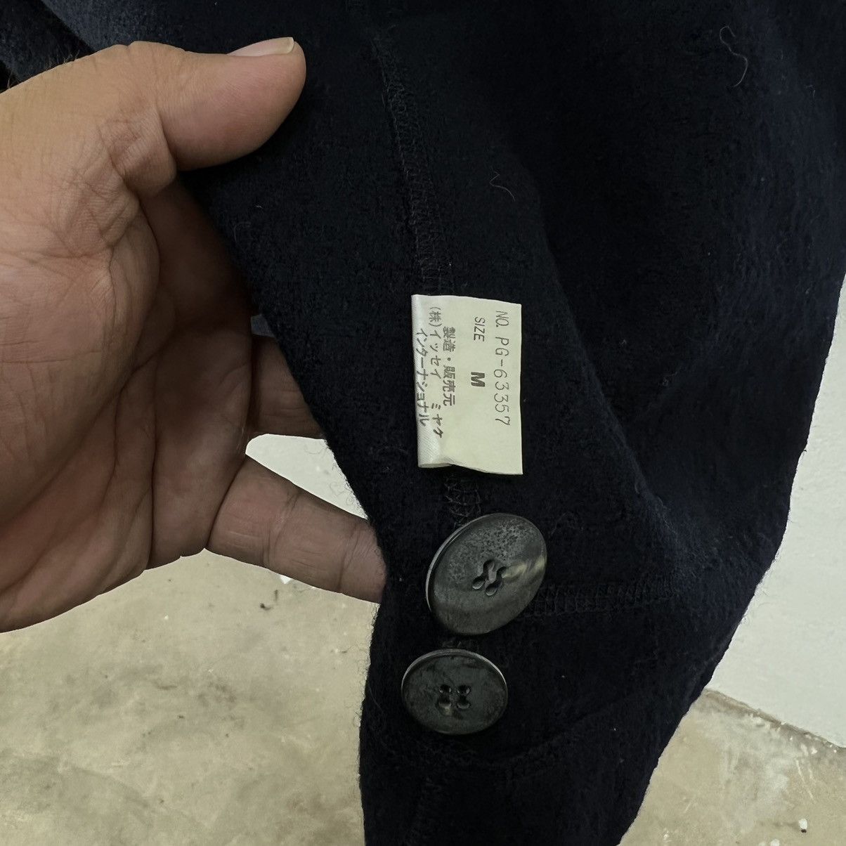 Issey Miyake DOUBLE BREAST LONG JACKET WOOL ISSEY MIYAKE PLANTATION Size US M / EU 48-50 / 2 - 14 Thumbnail