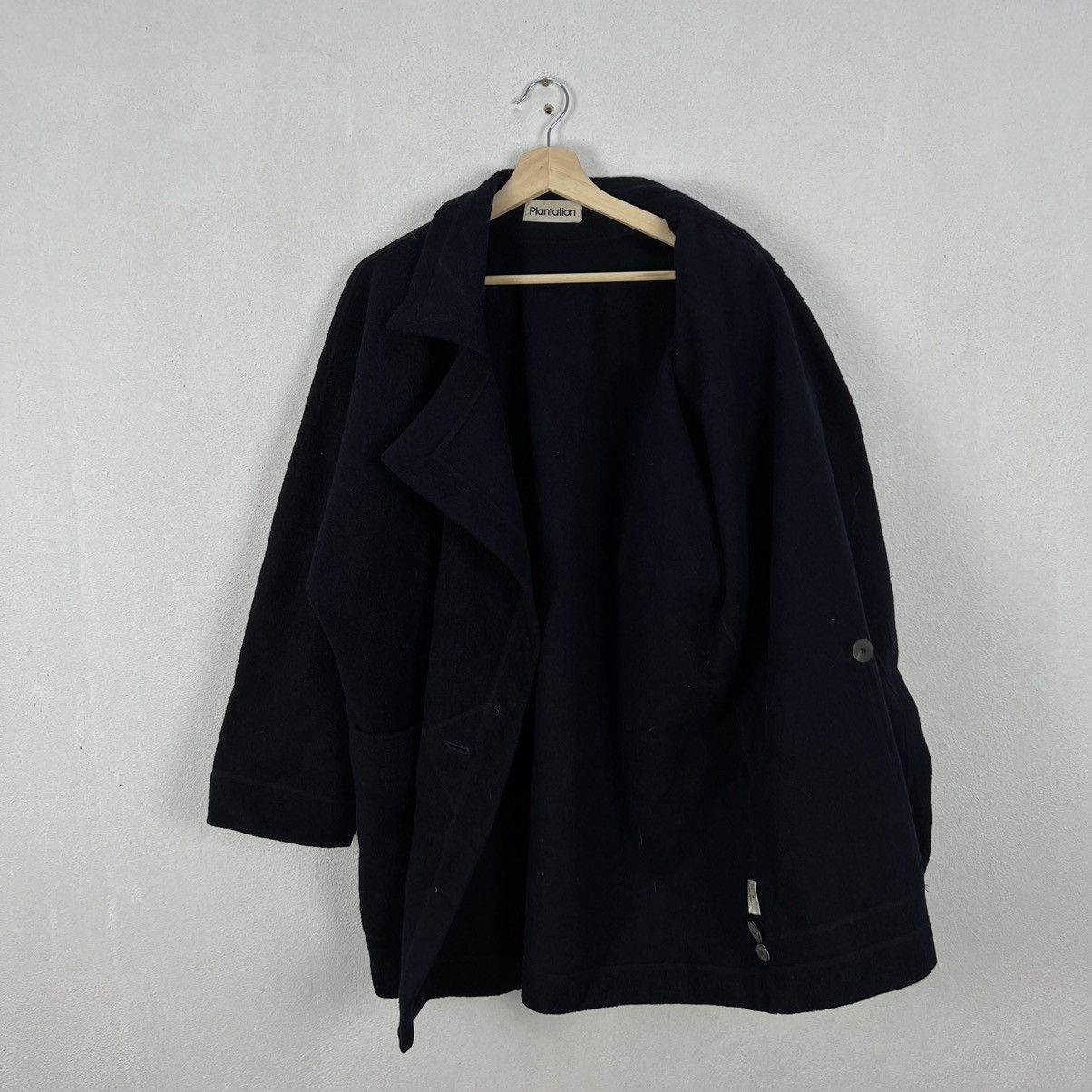 Issey Miyake DOUBLE BREAST LONG JACKET WOOL ISSEY MIYAKE PLANTATION Size US M / EU 48-50 / 2 - 11 Thumbnail