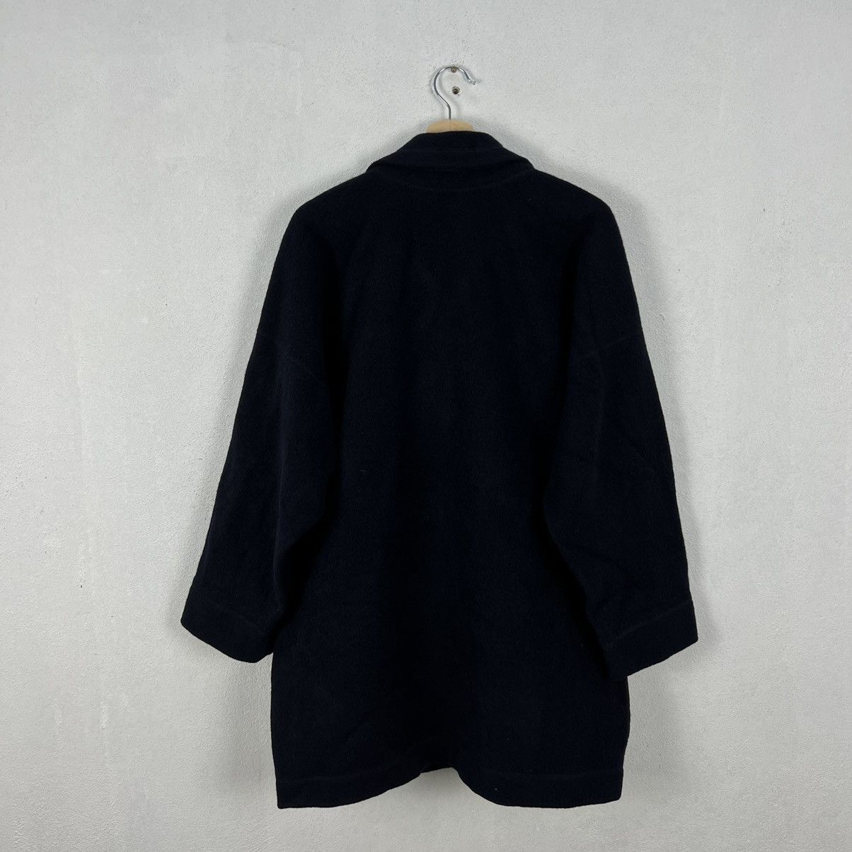 Issey Miyake DOUBLE BREAST LONG JACKET WOOL ISSEY MIYAKE PLANTATION Size US M / EU 48-50 / 2 - 9 Thumbnail