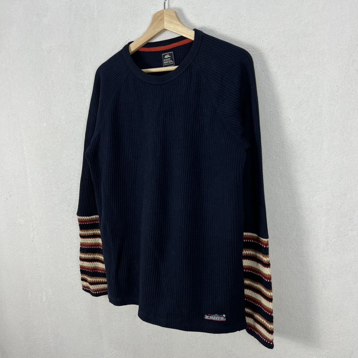 Japanese Brand RARE DESIGN NAVAJO HANDLING SWEATSHIRT KRIFF MAYEER JAPAN Size US M / EU 48-50 / 2 - 2 Thumbnail