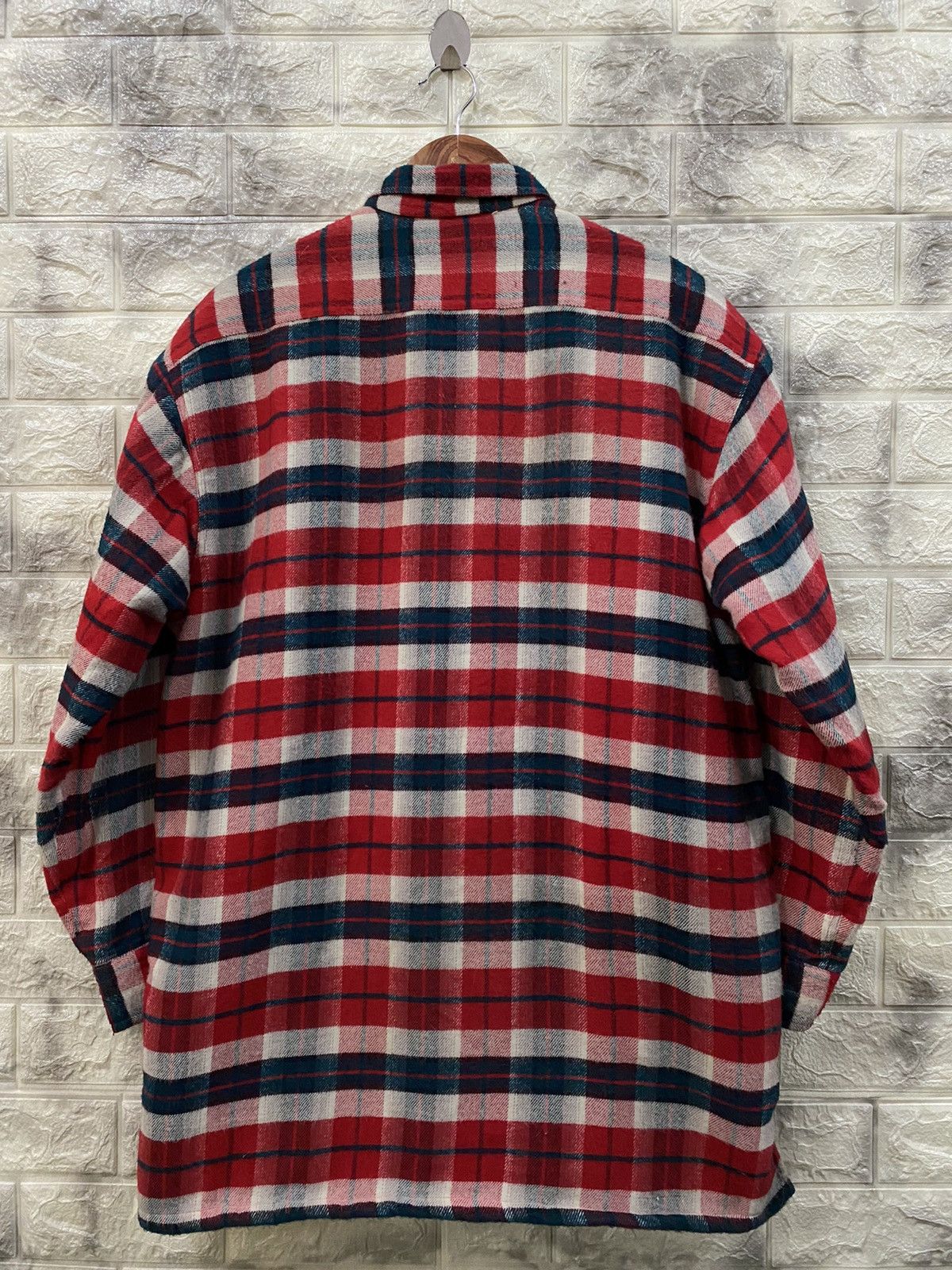 Vintage 🔥Work folk Tartan fleece jacket Size US L / EU 52-54 / 3 - 6 Thumbnail