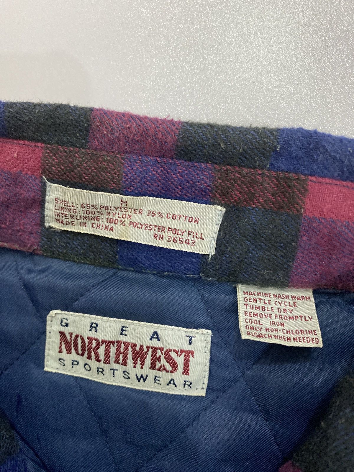 Flannel × Vintage Vintage Great Northwest Sportwear flannel jacket Size US M / EU 48-50 / 2 - 9 Thumbnail